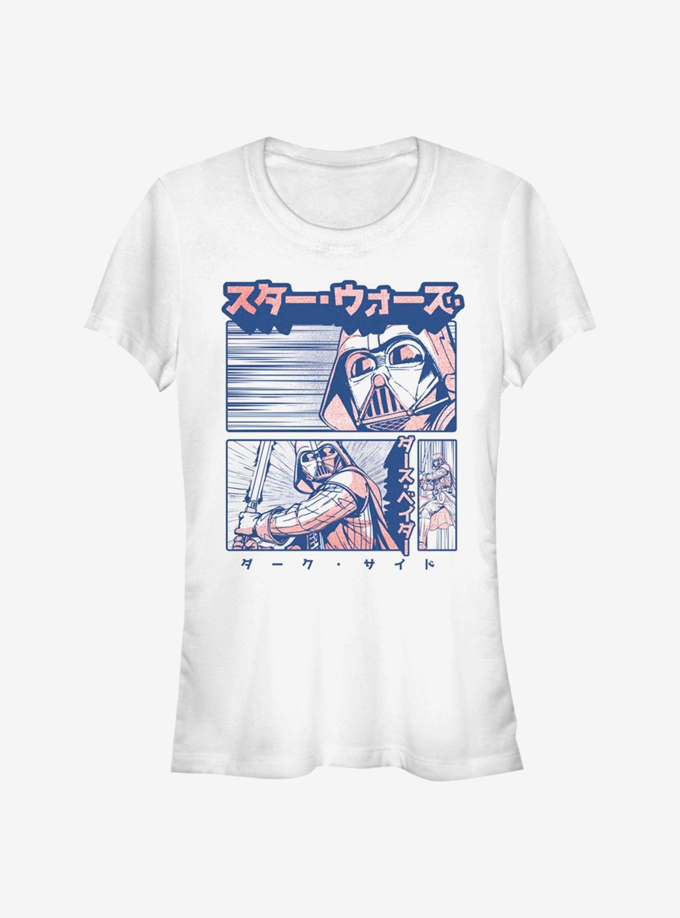 Star Wars Manga Vader Girls T-Shirt, WHITE, hi-res