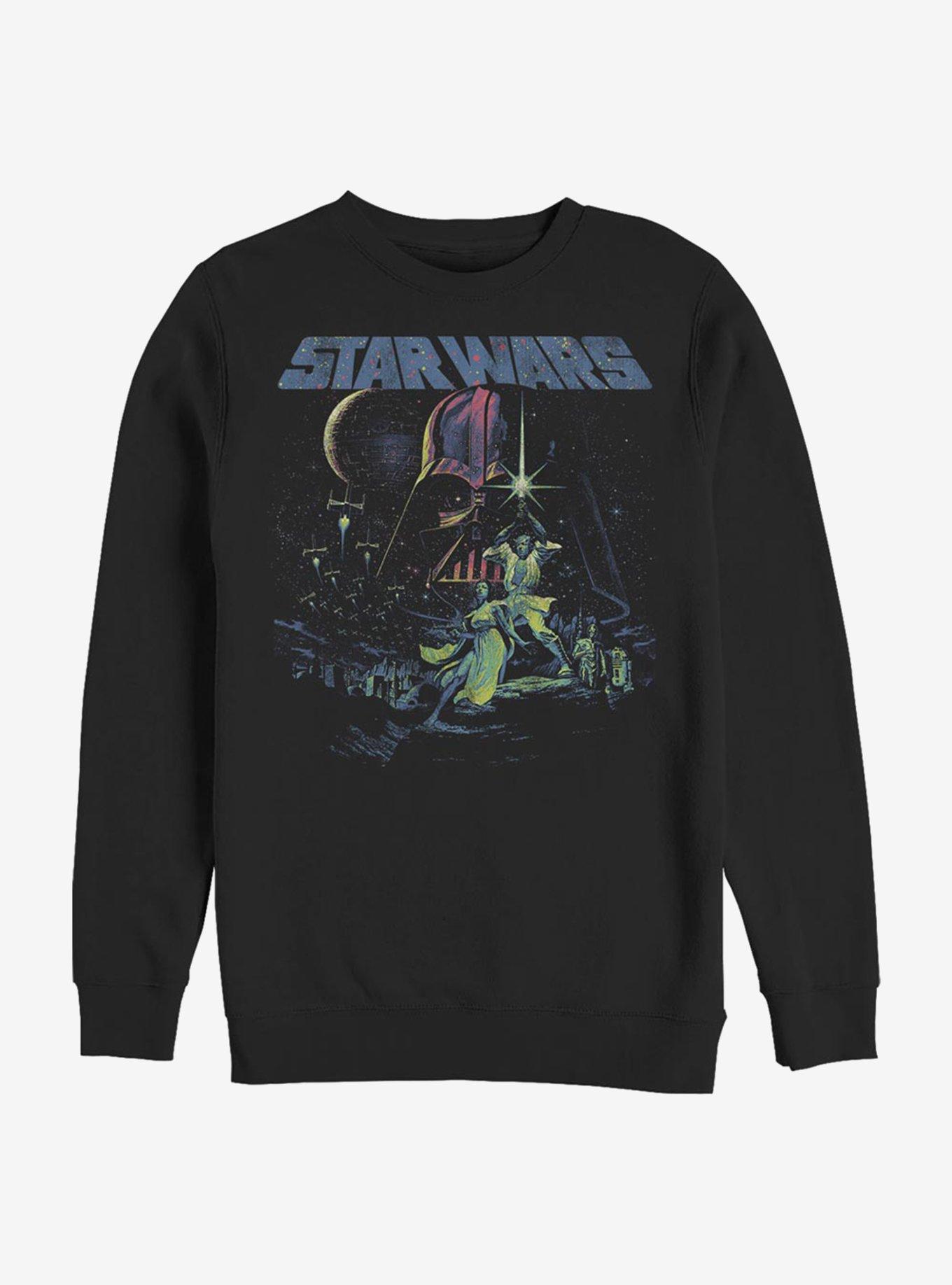 Star Wars Color Pop Crew Sweatshirt, BLACK, hi-res