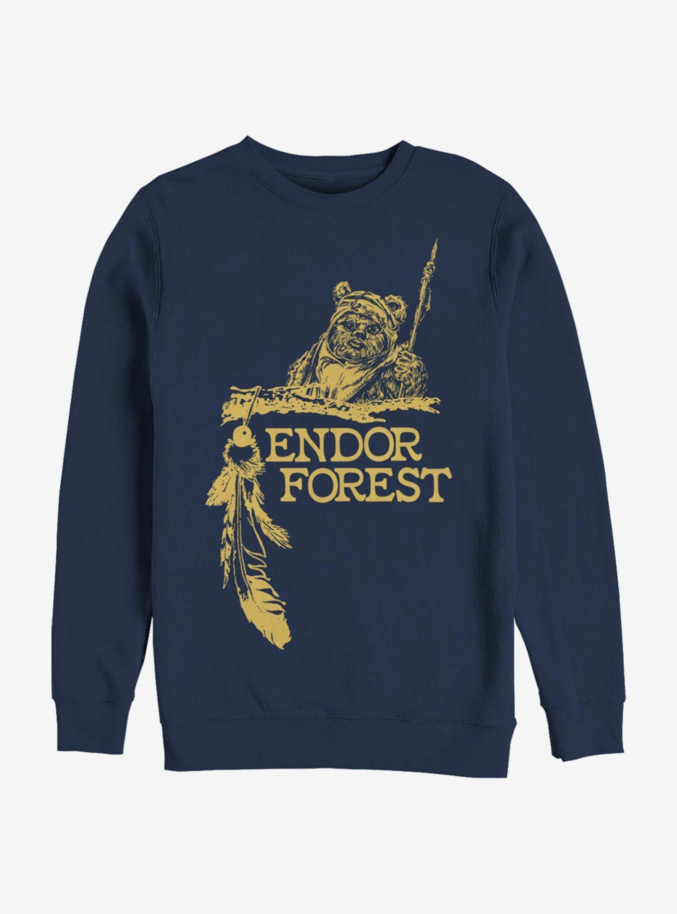 Star Wars Endor Forest Sweatshirt, NAVY, hi-res