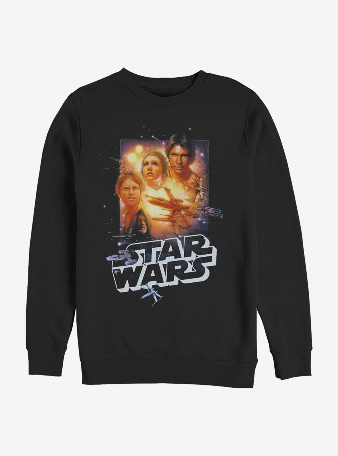 Star Wars Collage Crew Sweatshirt, BLACK, hi-res