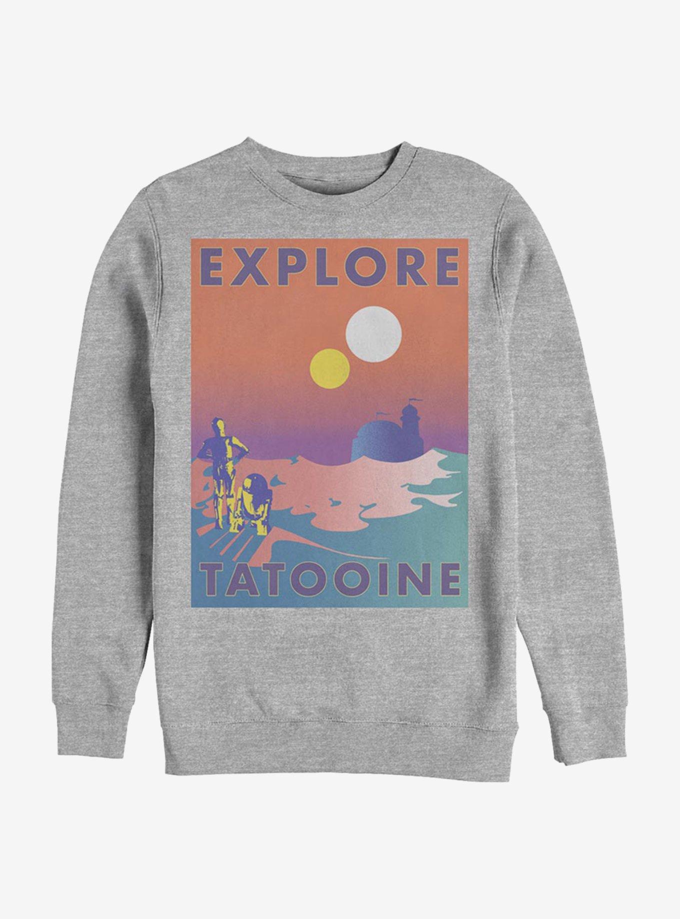 Star Wars Tatooine Traveller Crew Sweatshirt, ATH HTR, hi-res