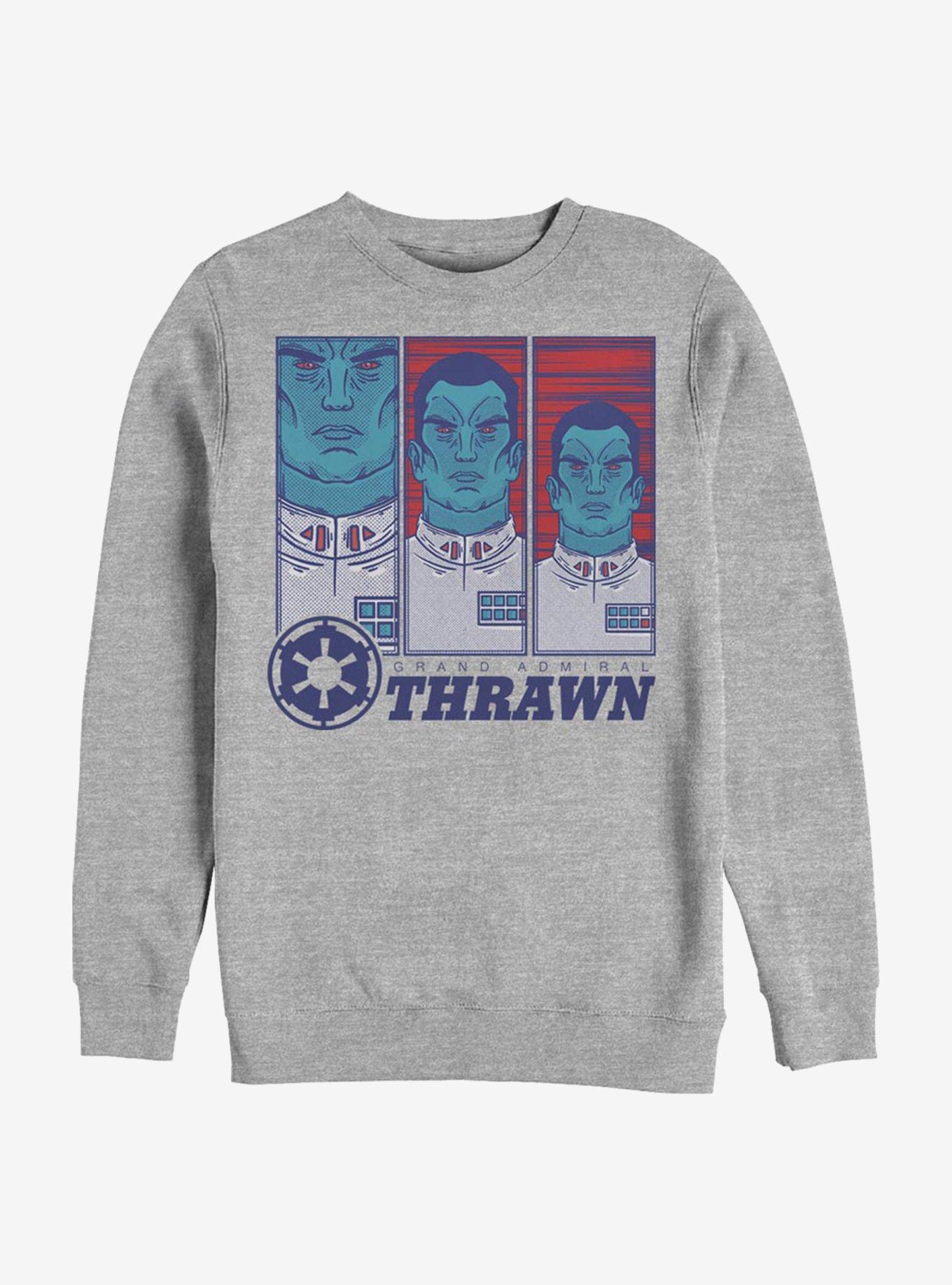 Star Wars Thrawn Pop Crew Sweatshirt, ATH HTR, hi-res