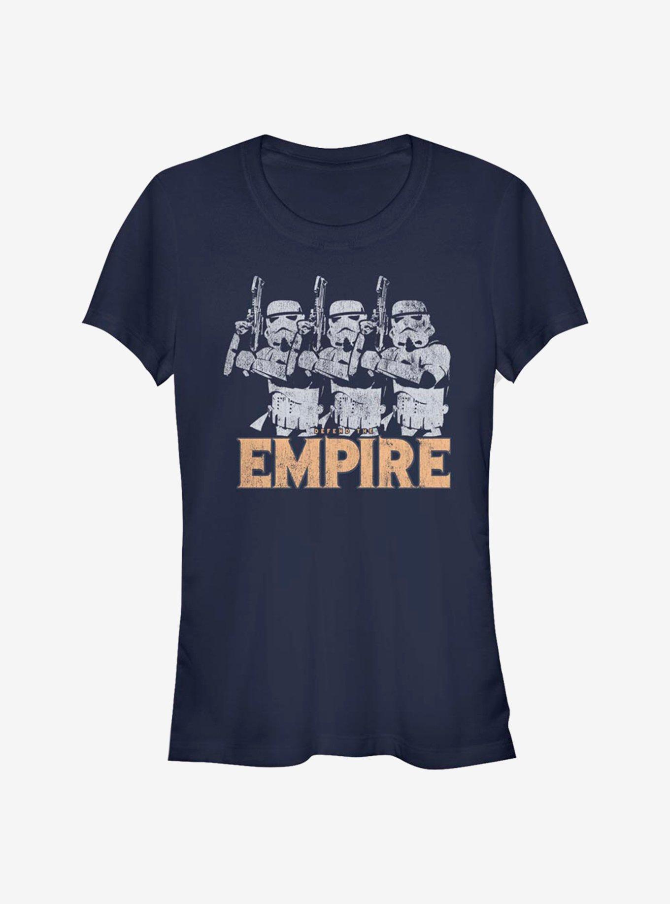Star Wars Defend The Empire Girls T-Shirt, NAVY, hi-res