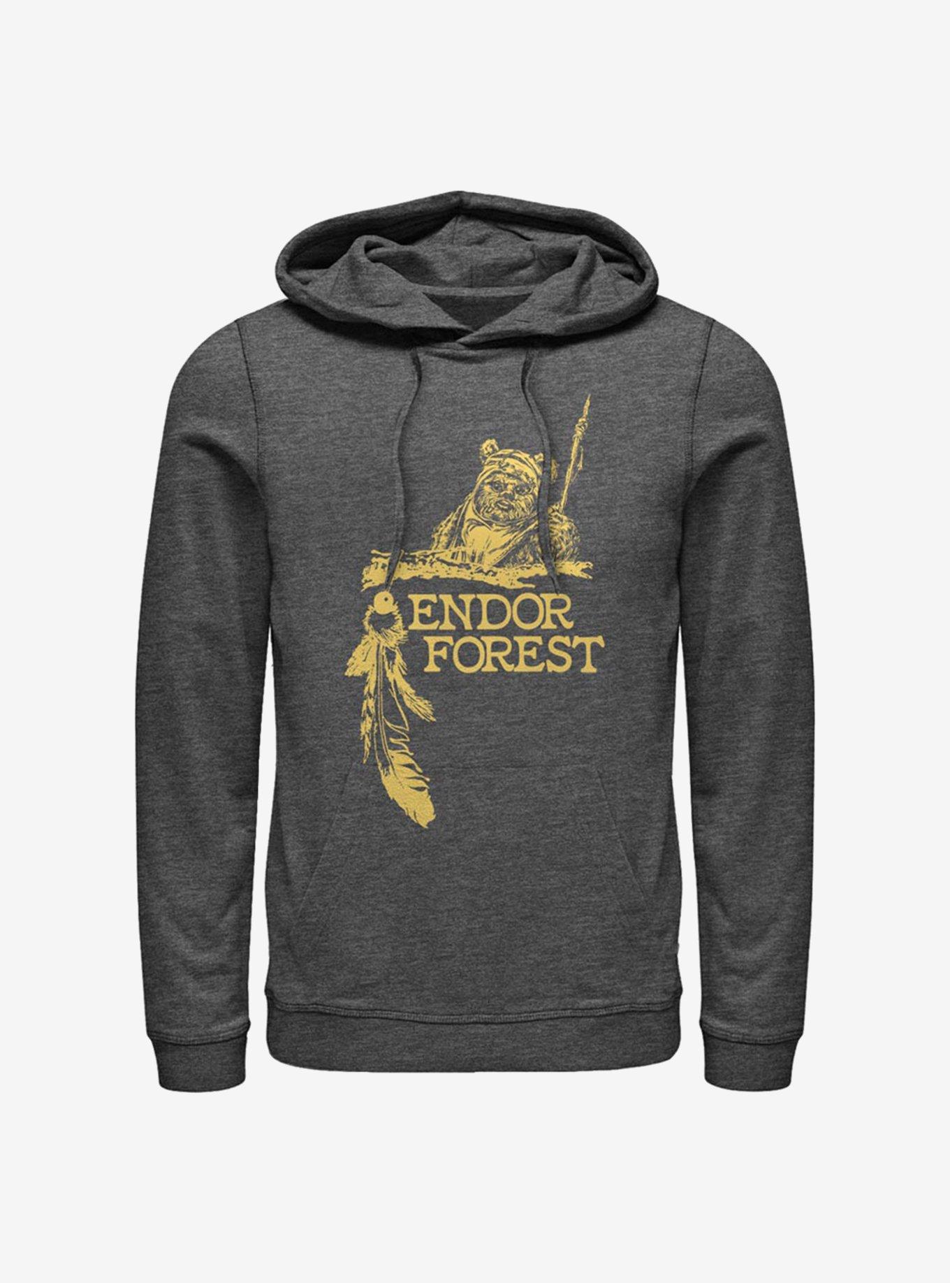 Star Wars Endor Forest Hoodie, CHAR HTR, hi-res