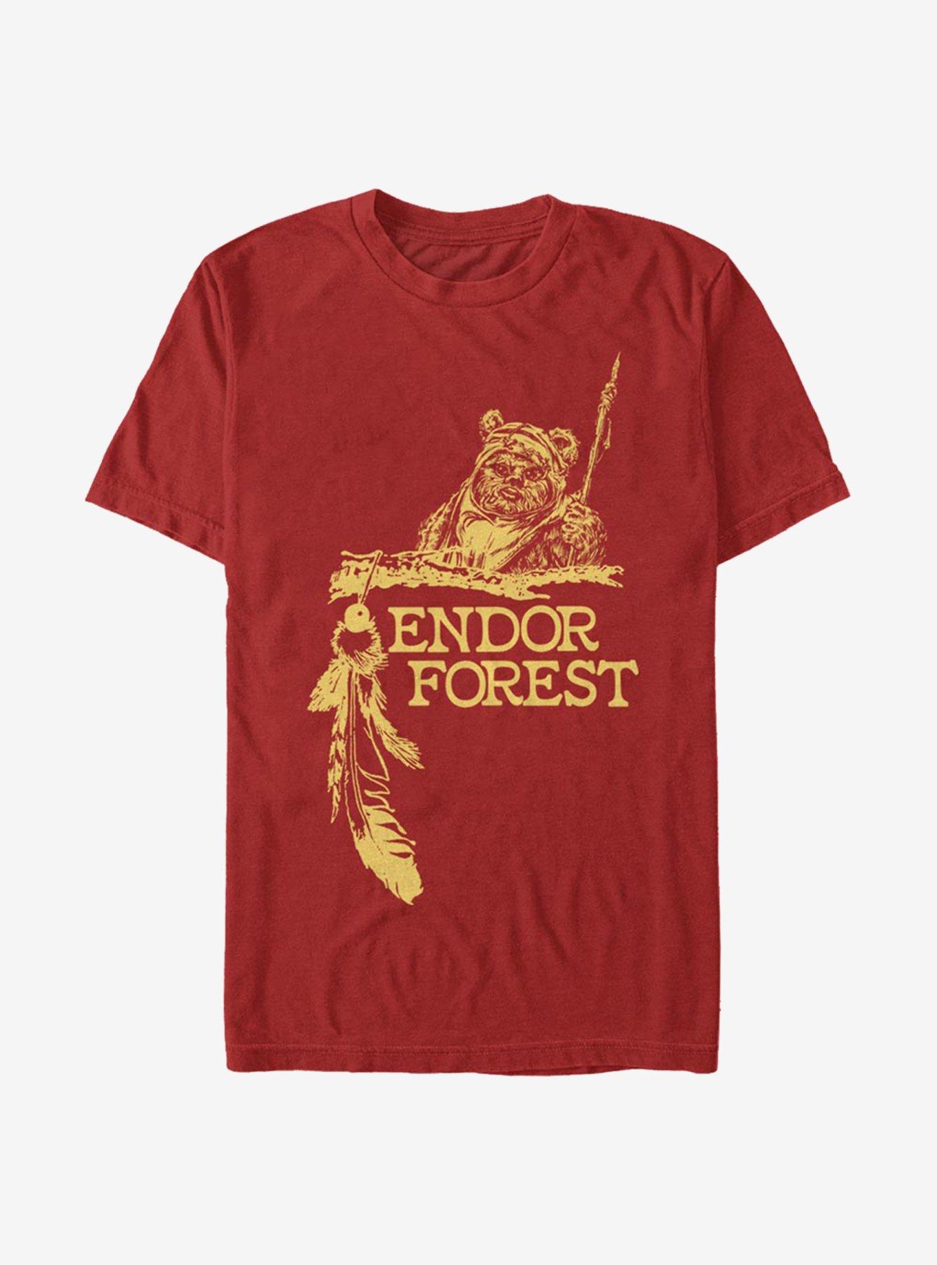 Star Wars Endor Forest T-Shirt, RED, hi-res