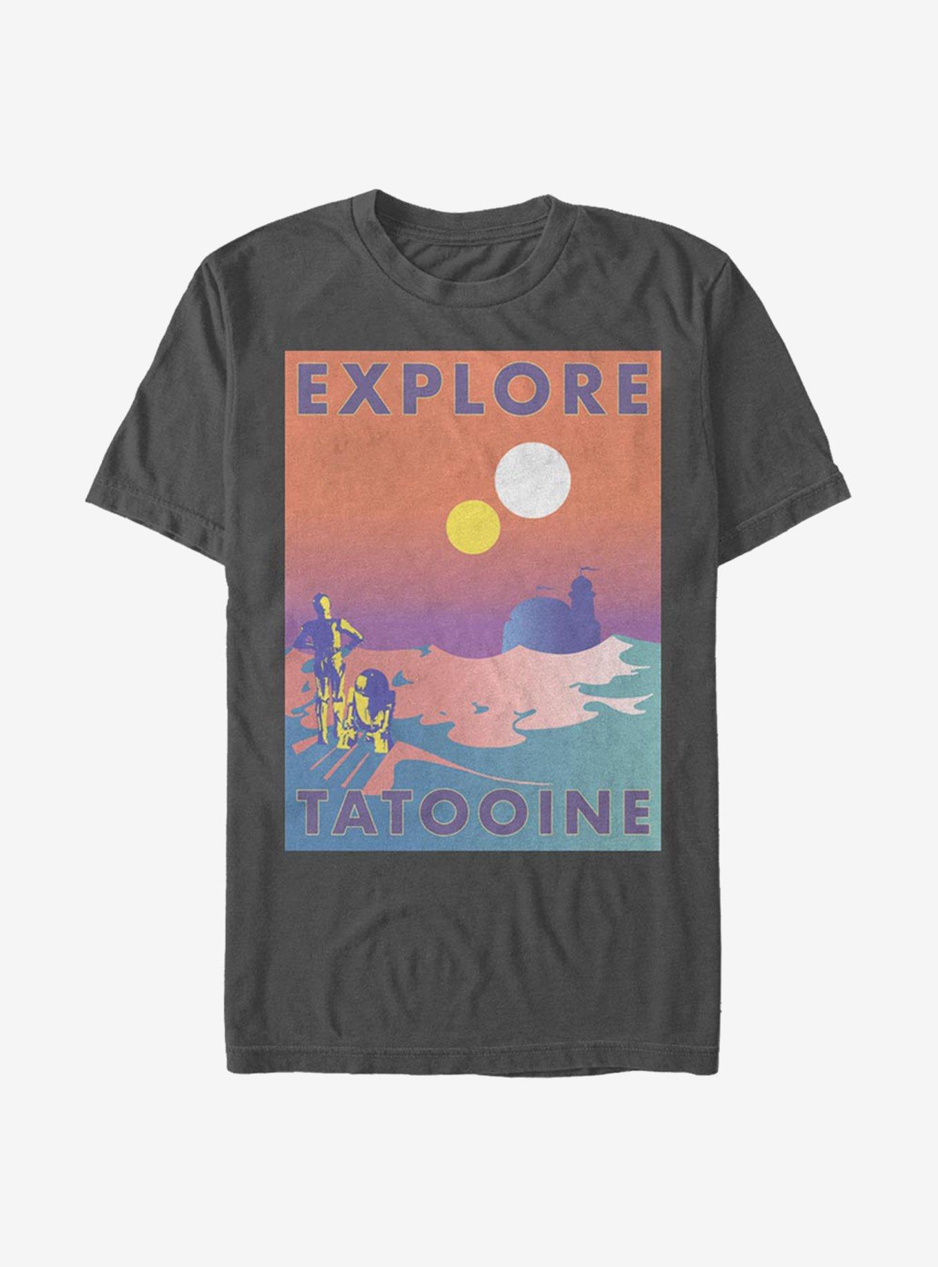 Star Wars Tattooine Traveller T-Shirt, CHARCOAL, hi-res