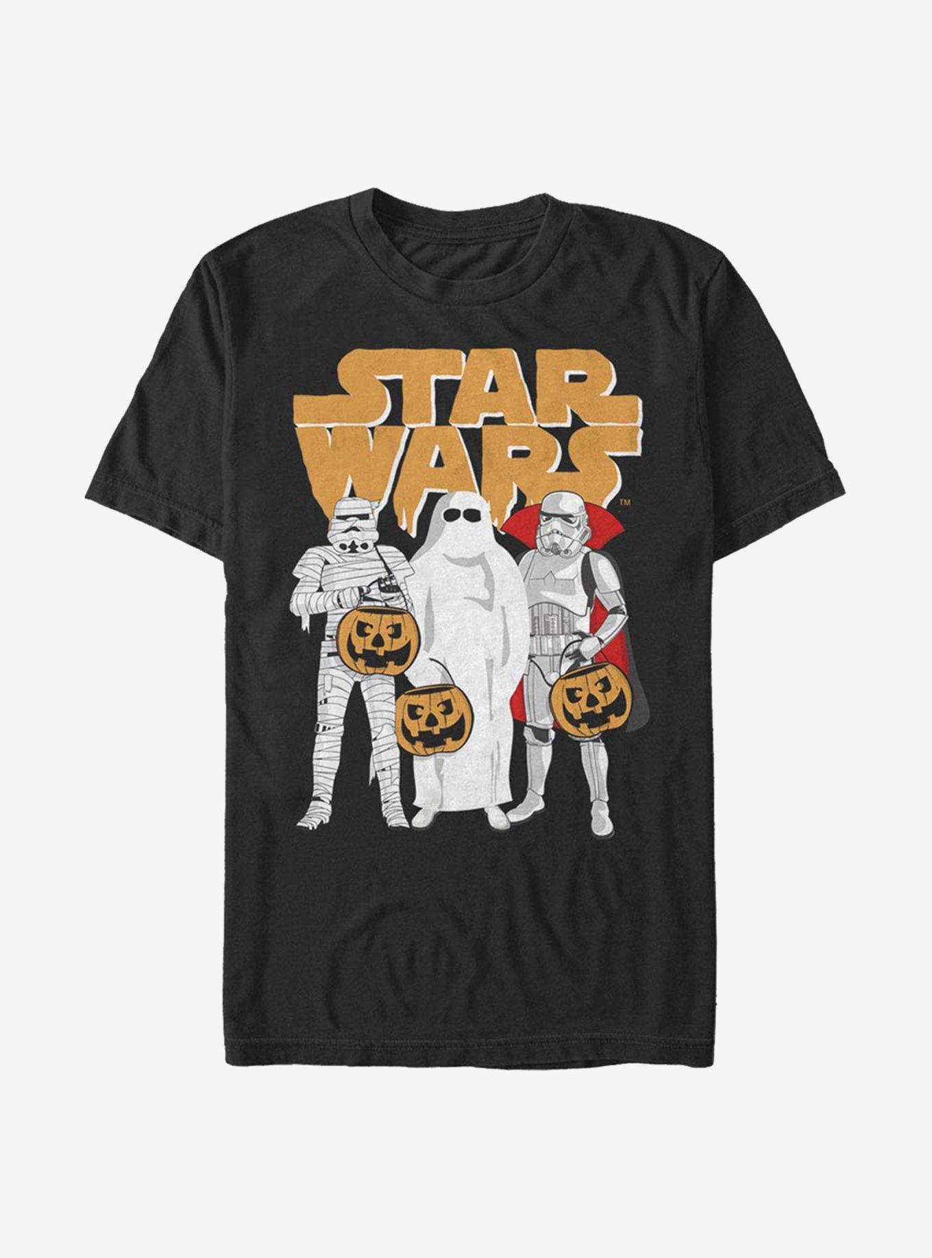 Star Wars Stormtroopers Trick Or Treating T-Shirt, BLACK, hi-res