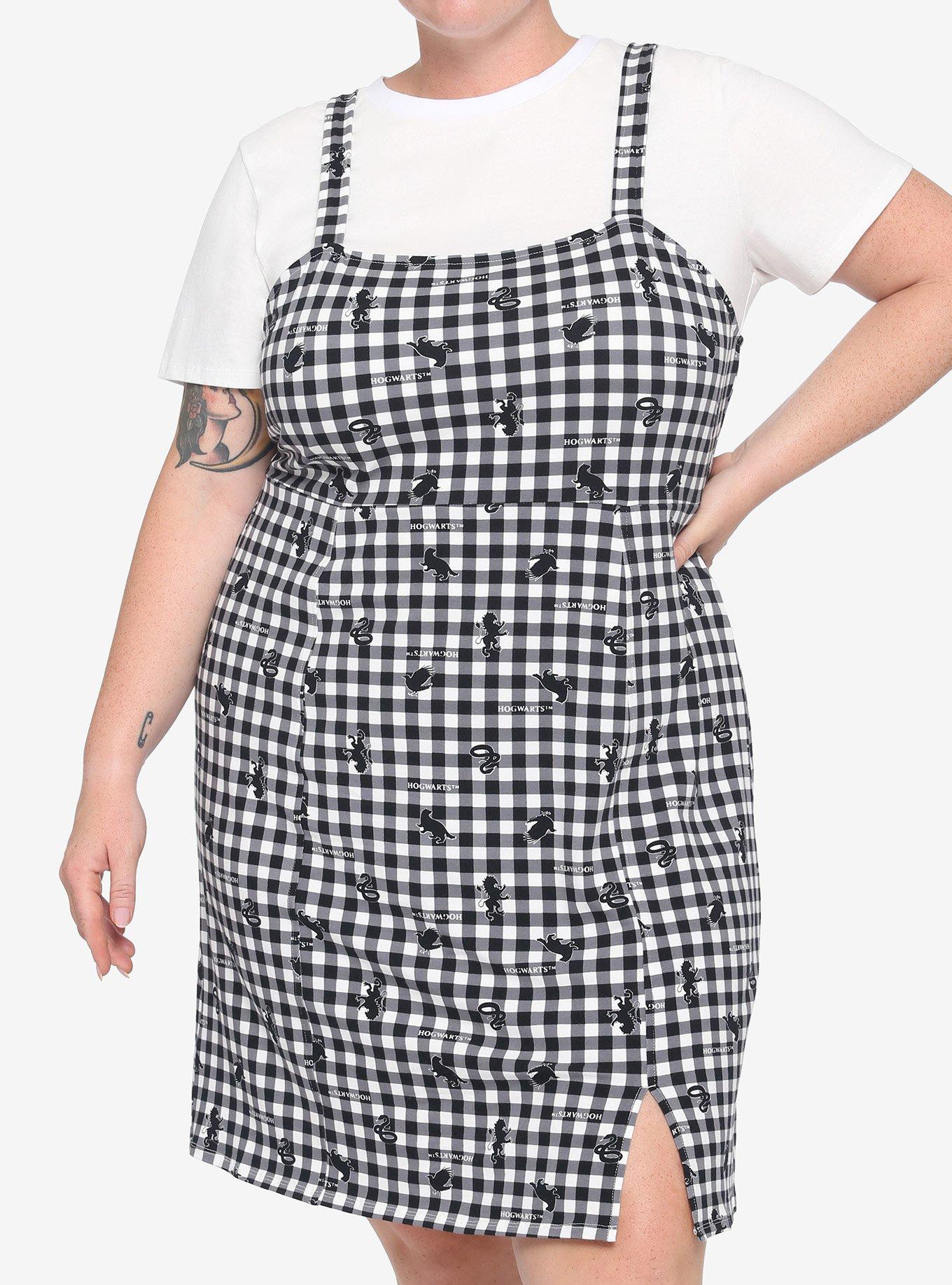 Harry Potter Plaid Dress Plus Size, MULTI, hi-res