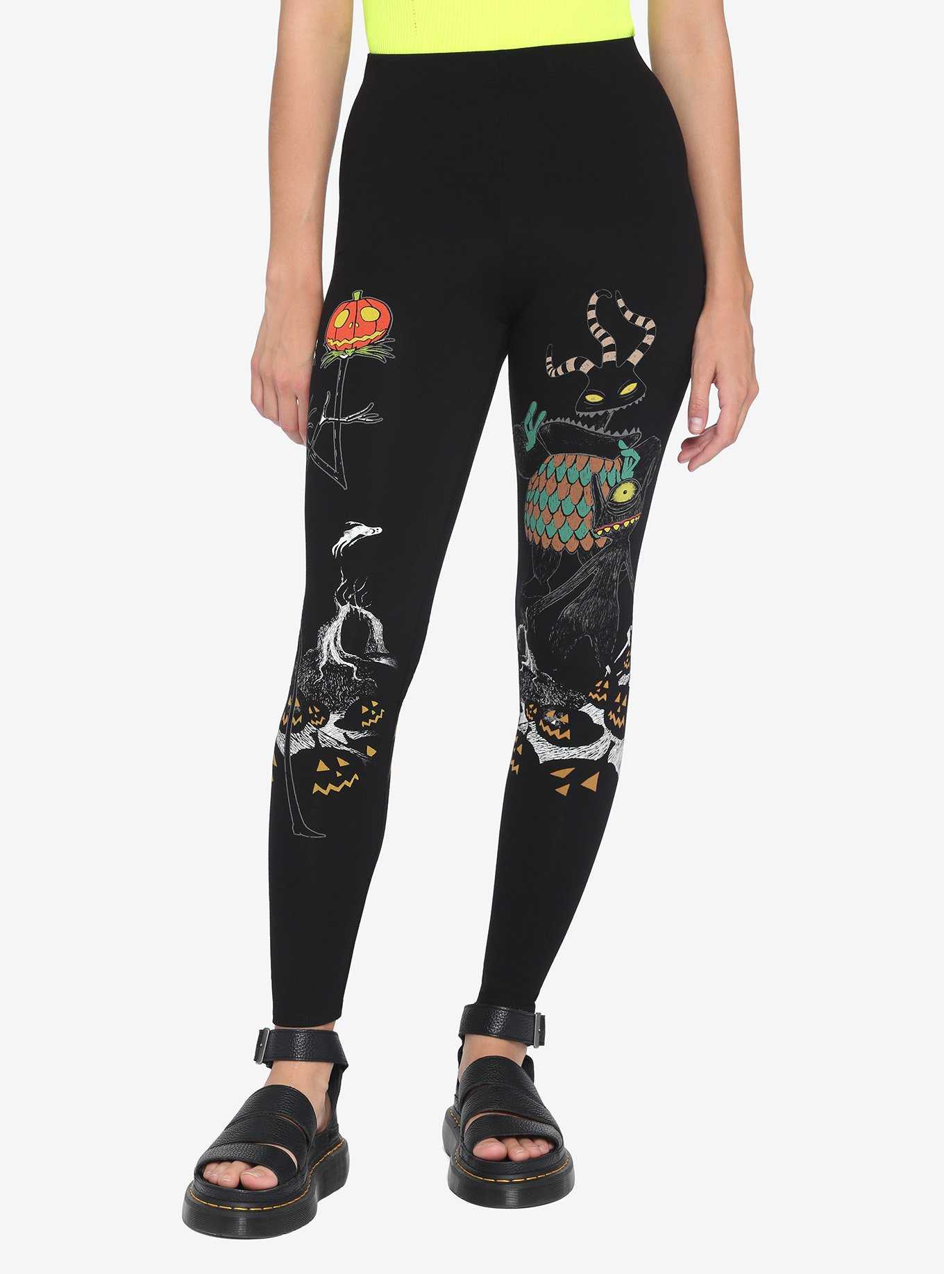 The Nightmare Before Christmas Jack Monster Leggings, , hi-res