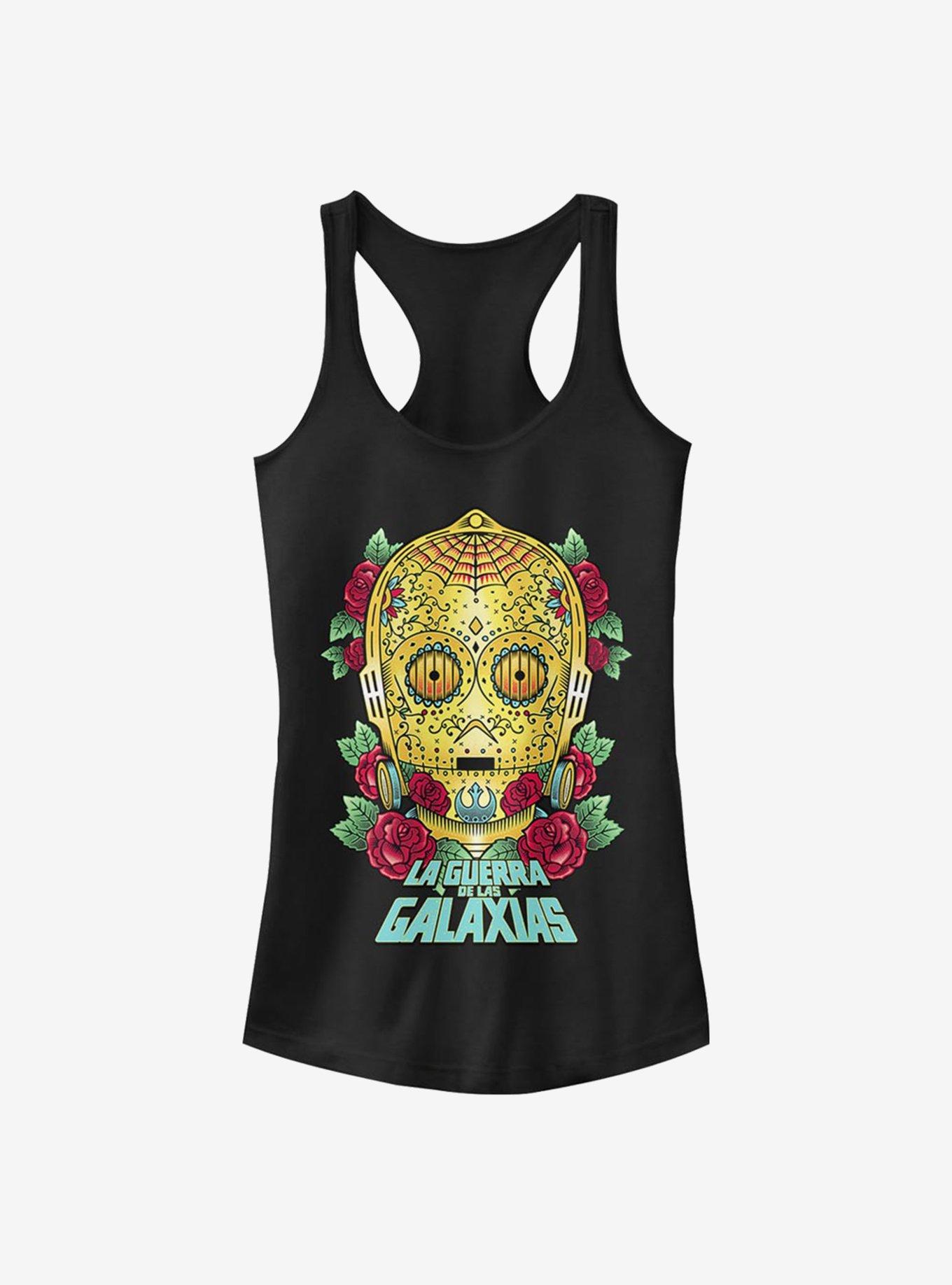 Star Wars Sugar Droid Girls Tank, BLACK, hi-res