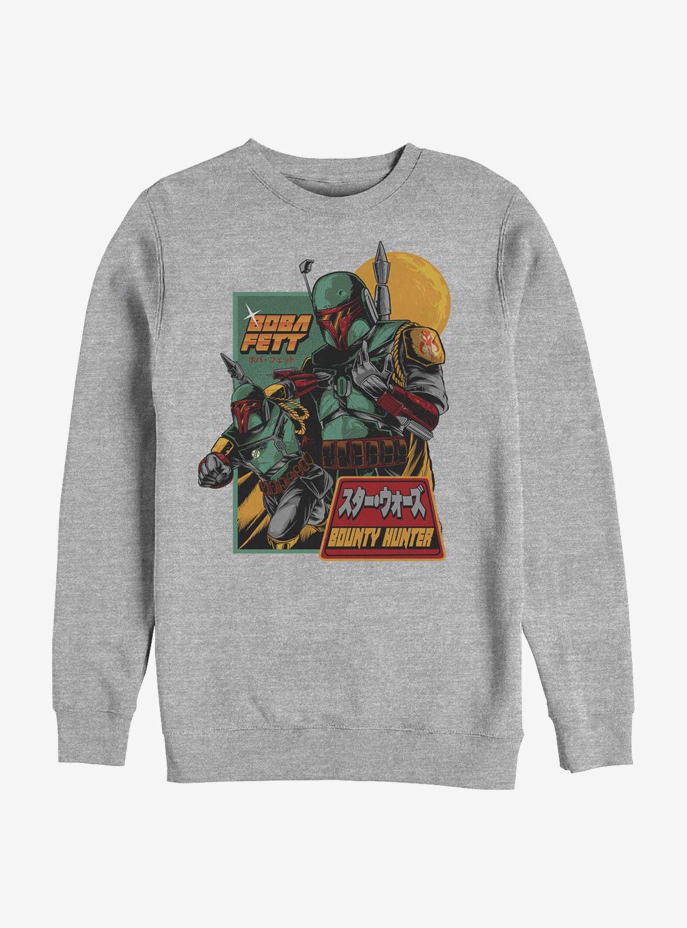 Star Wars Boba Fett Bounty Hunter Crew Sweatshirt, , hi-res