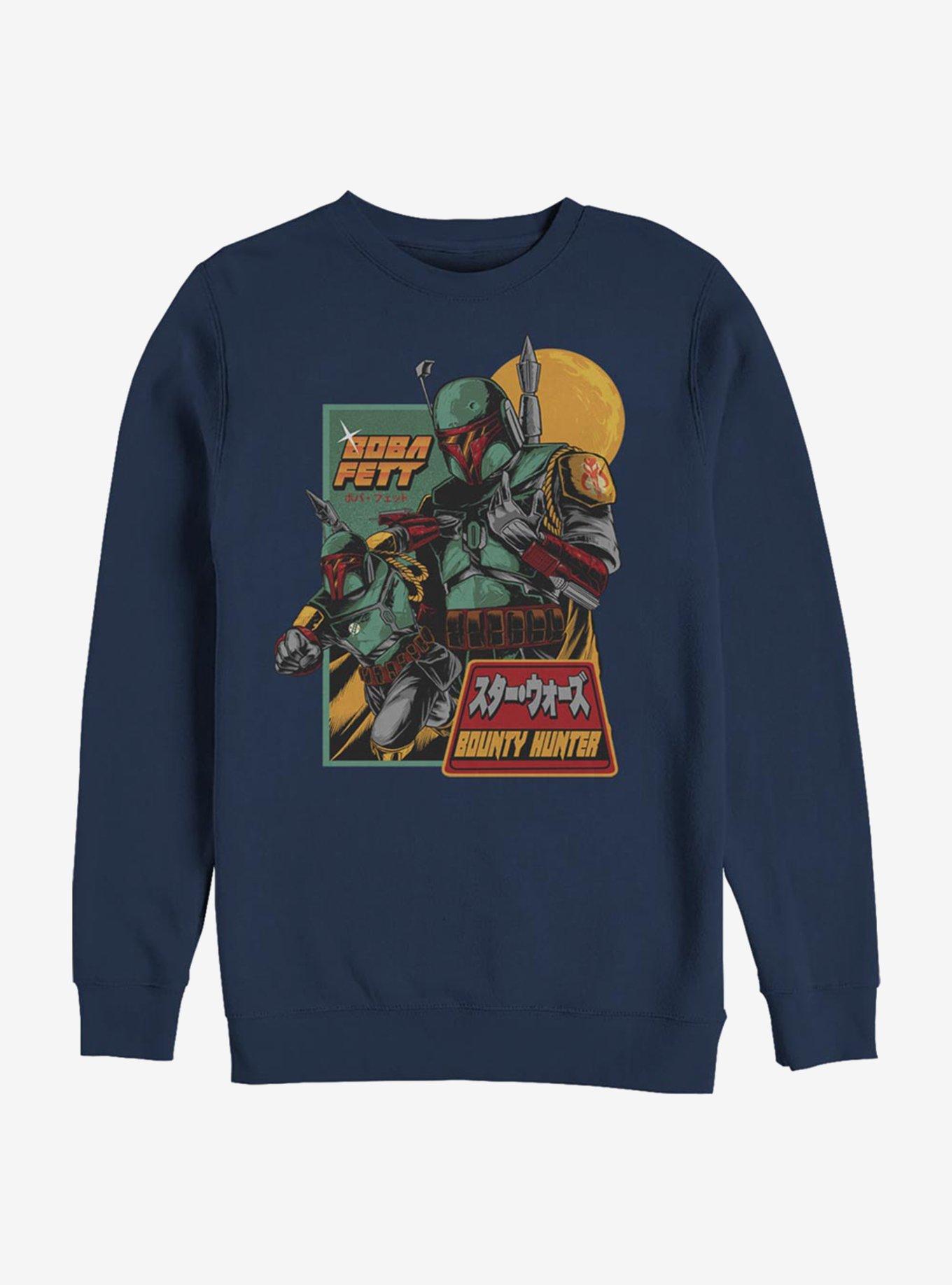 Star Wars Boba Fett Bounty Hunter Crew Sweatshirt, , hi-res