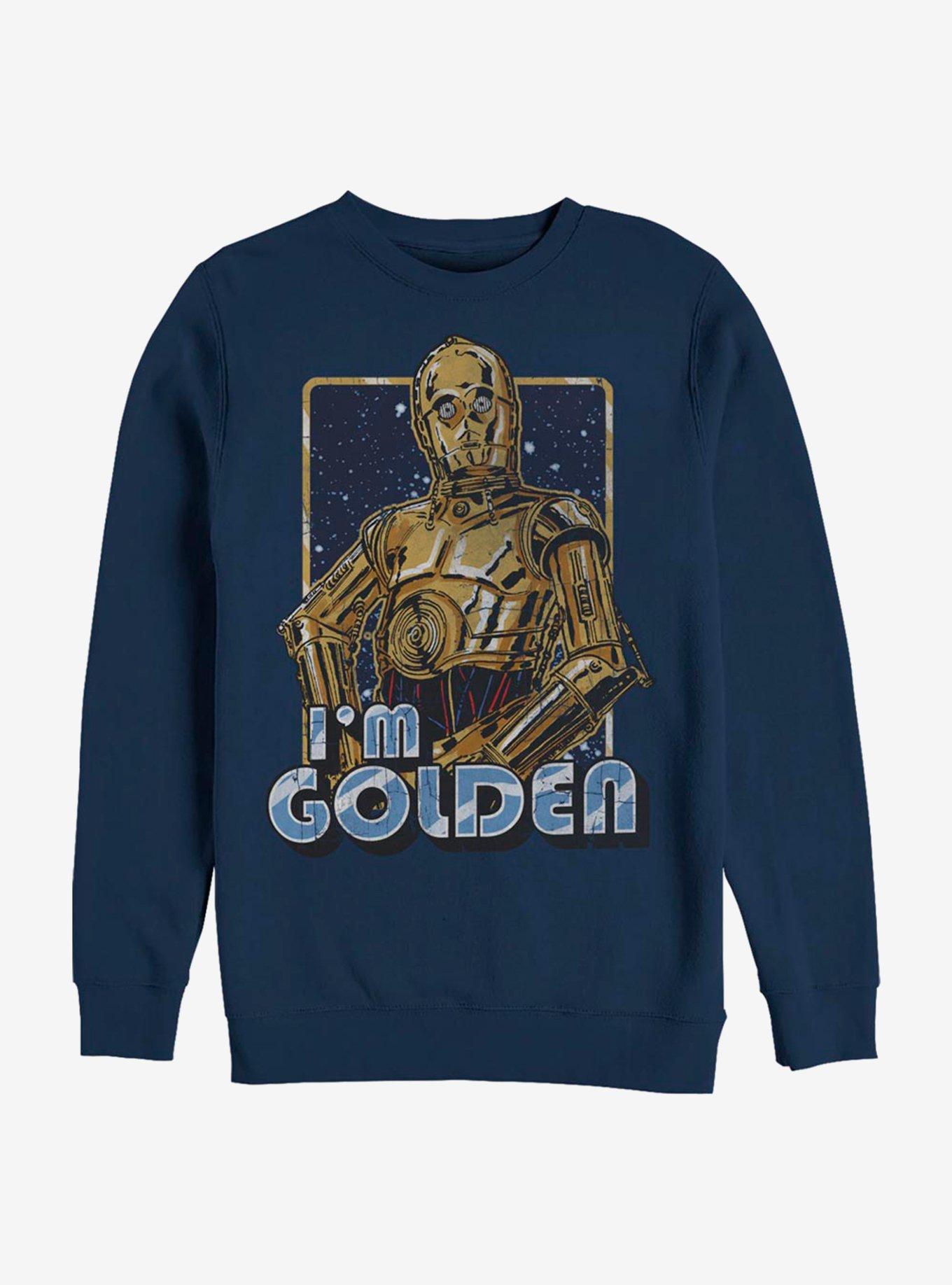 Star Wars Golden C-3PO Crew Sweatshirt, NAVY, hi-res