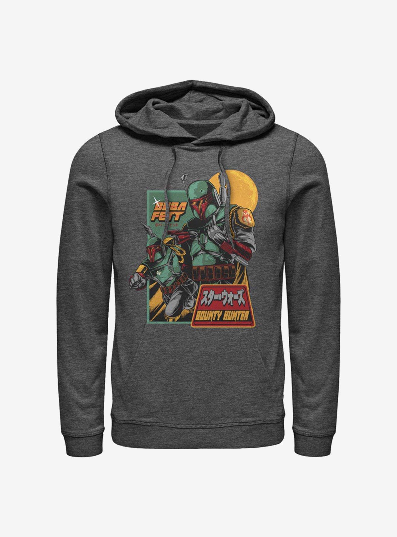 Star Wars Boba Fett Bounty Hunter Hoodie, CHAR HTR, hi-res