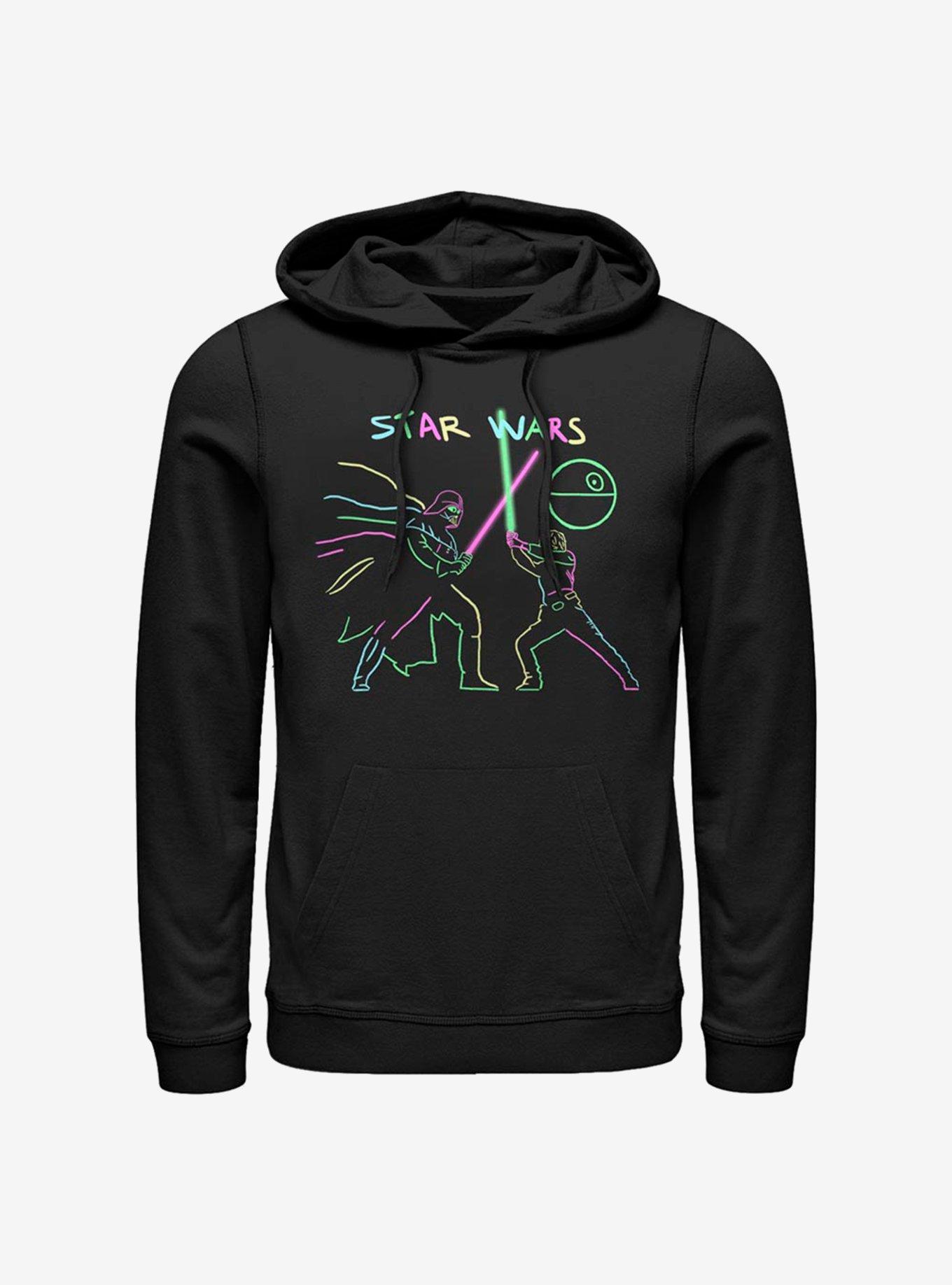 Star Wars Neon Fighters Hoodie, BLACK, hi-res