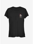 Star Wars Boba Fett Floral Badge Girls T-Shirt, BLACK, hi-res
