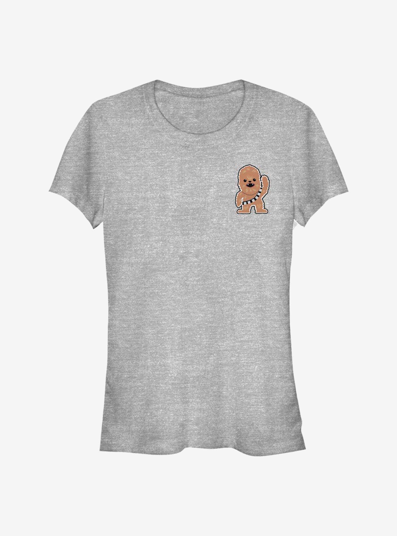Star Wars Chewie Cutie Badge Girls T-Shirt, ATH HTR, hi-res