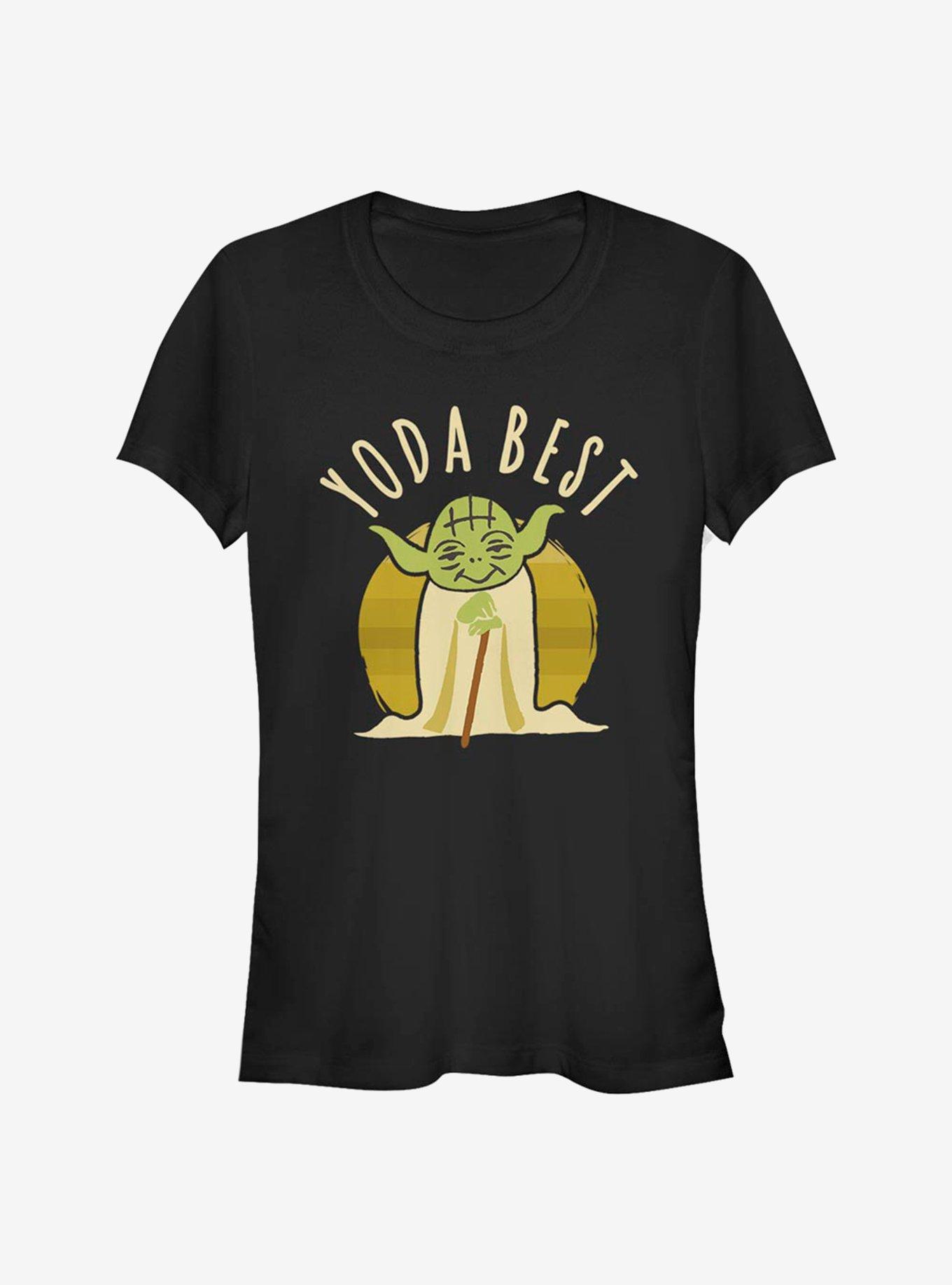 Star Wars Yoda Best Girls T-Shirt, BLACK, hi-res