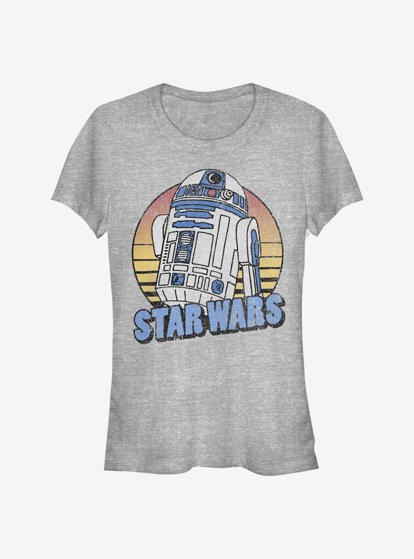 Star Wars R2 Cartoon Girls T-Shirt, ATH HTR, hi-res