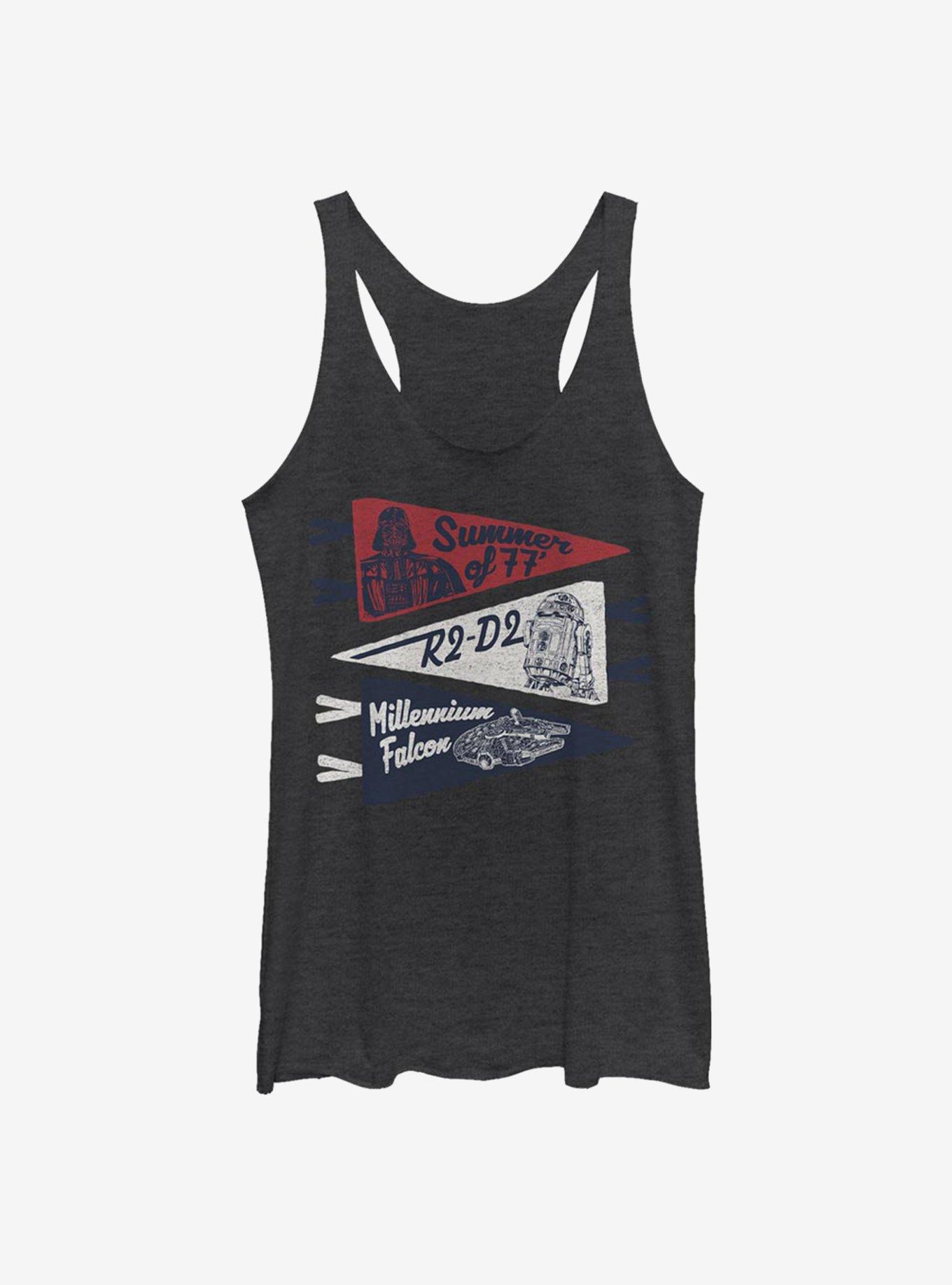 Star Wars Summer 77 Girls Tank, BLK HTR, hi-res