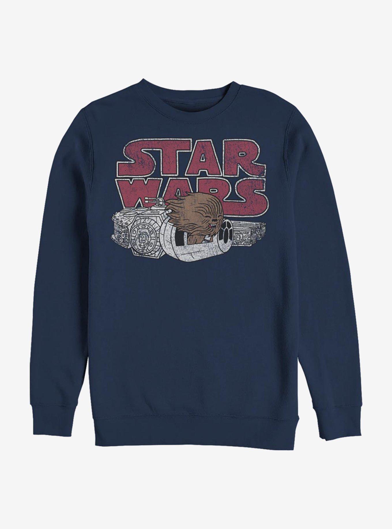 Star Wars Chewie Window Crew Sweatshirt, NAVY, hi-res