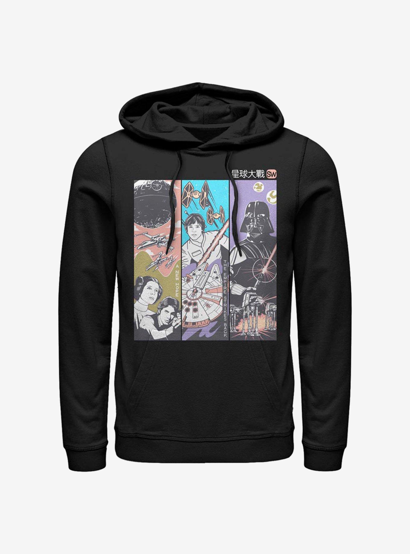 Star Wars Panels Hoodie, BLACK, hi-res