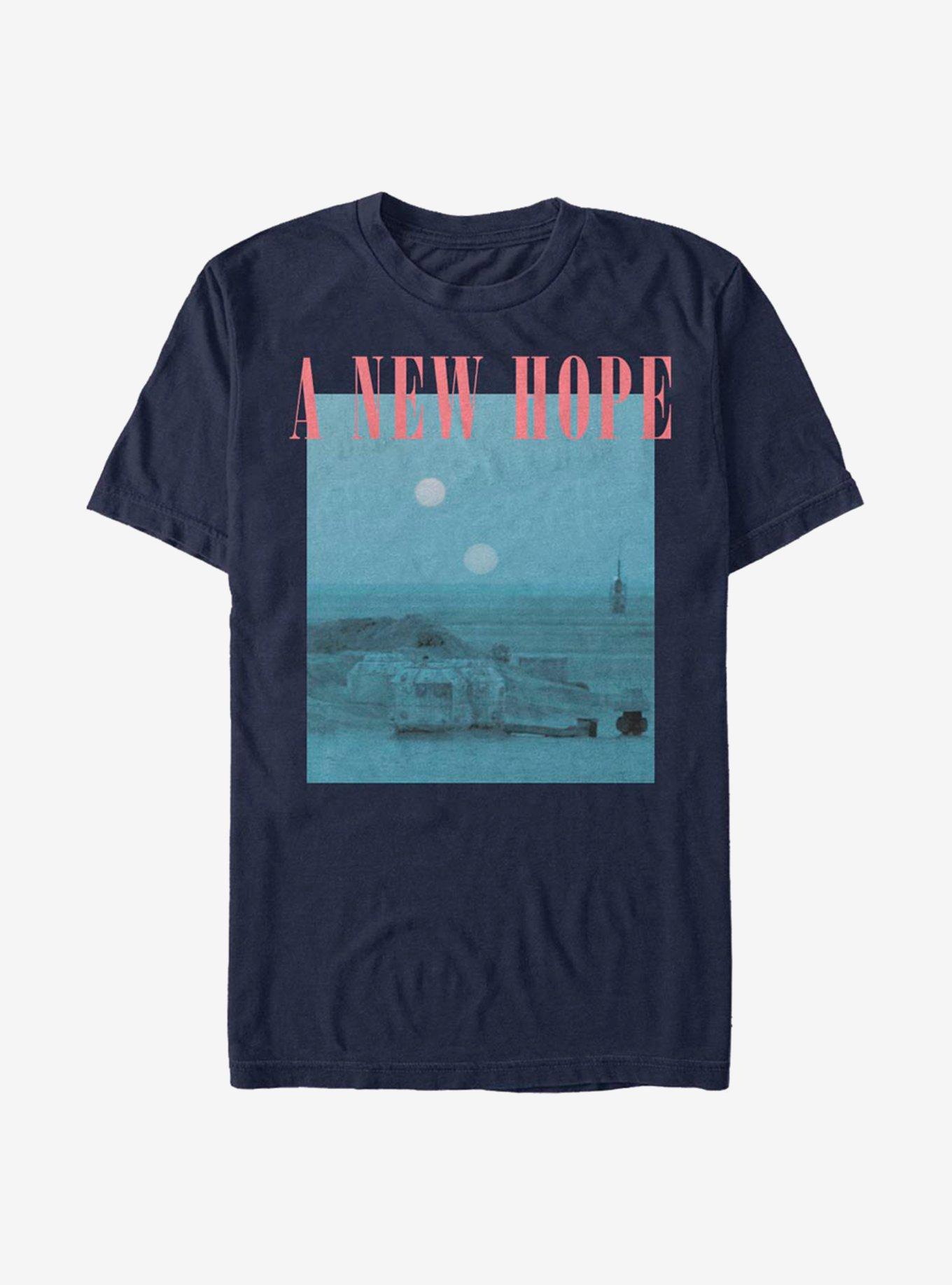 Star Wars Episode IV A New Hope Scene T-Shirt, NAVY, hi-res