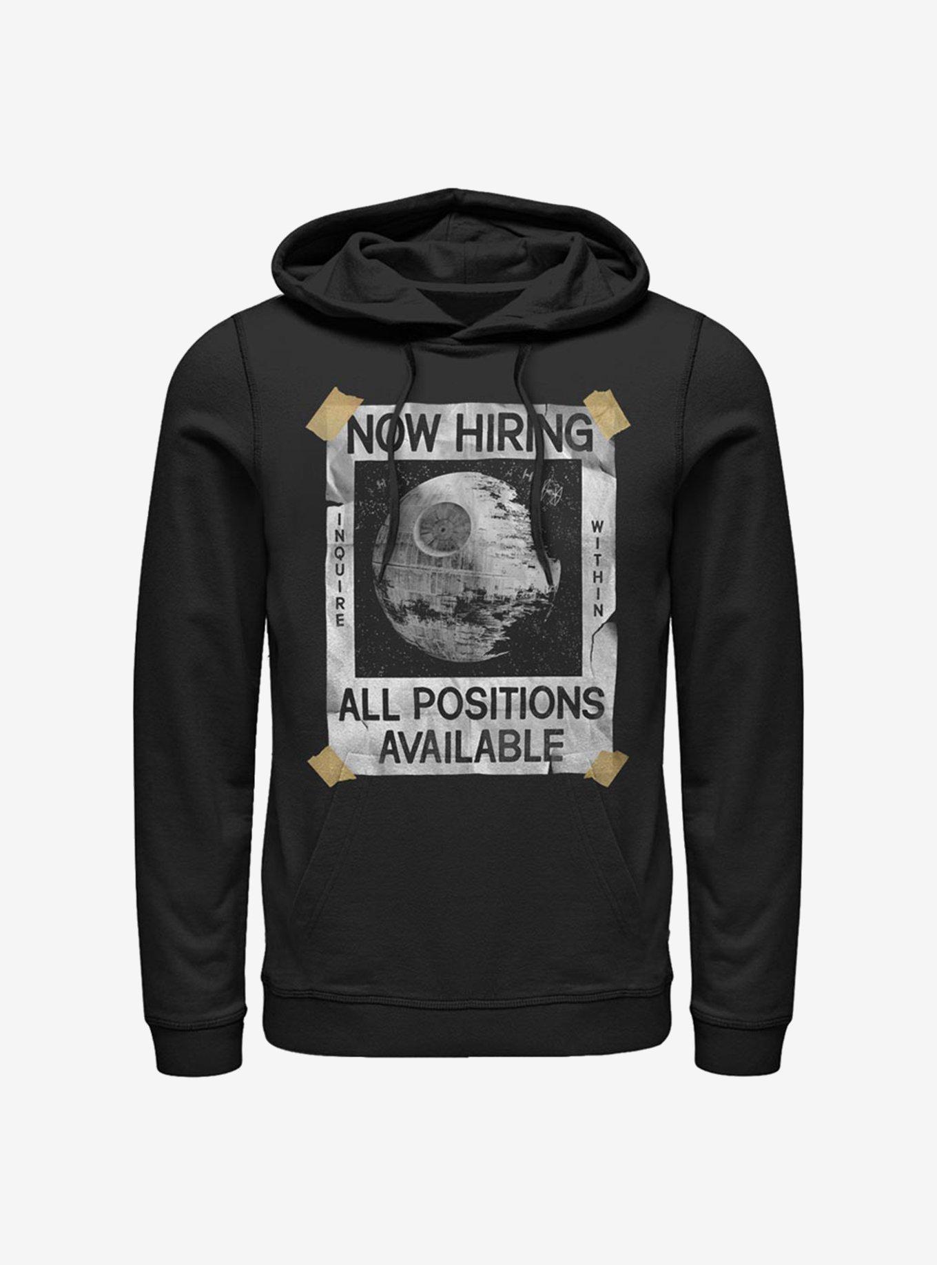 Star Wars All Positions Available Death Star Hoodie, BLACK, hi-res