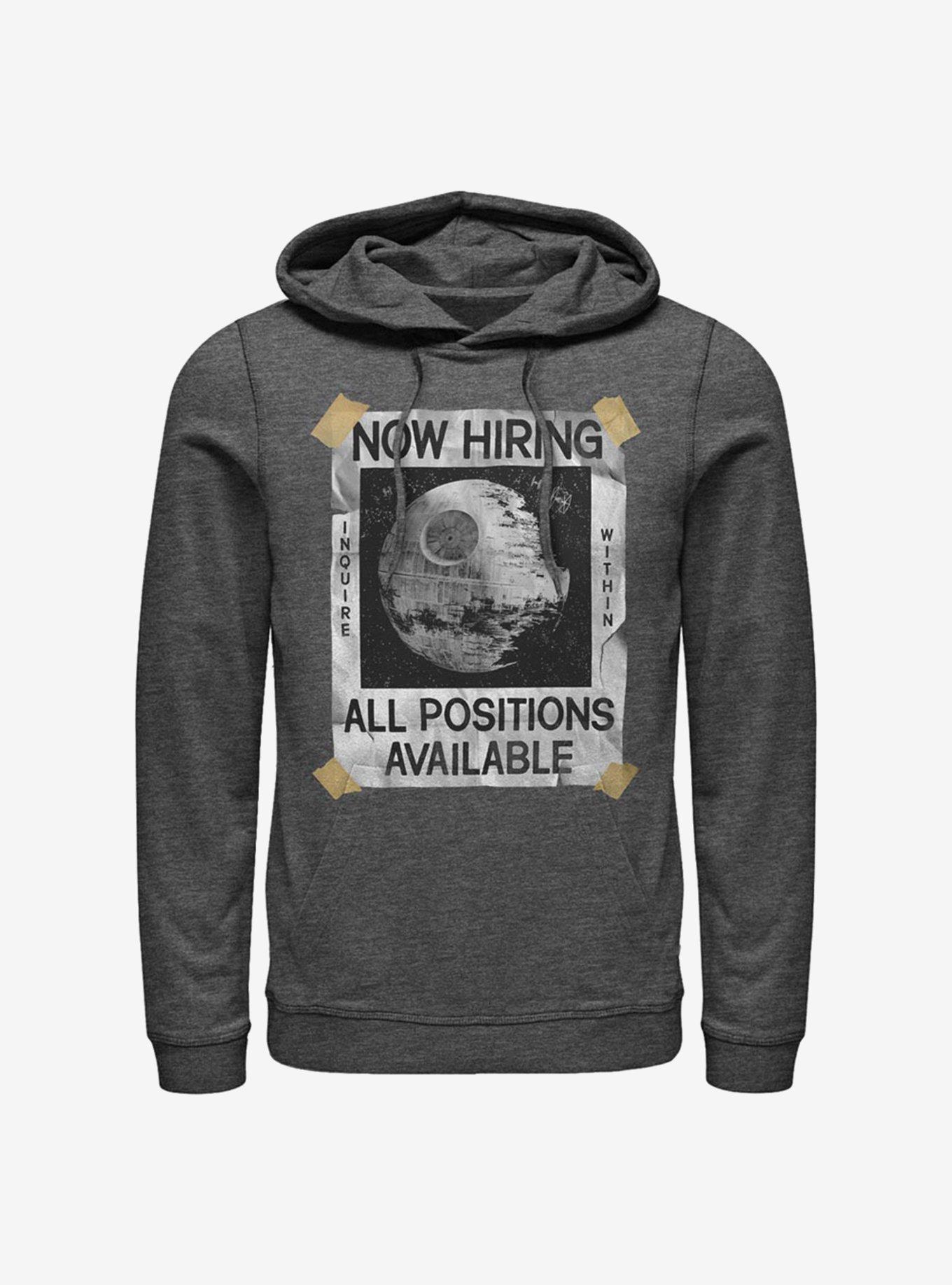 Star Wars All Positions Available Death Star Hoodie, CHAR HTR, hi-res