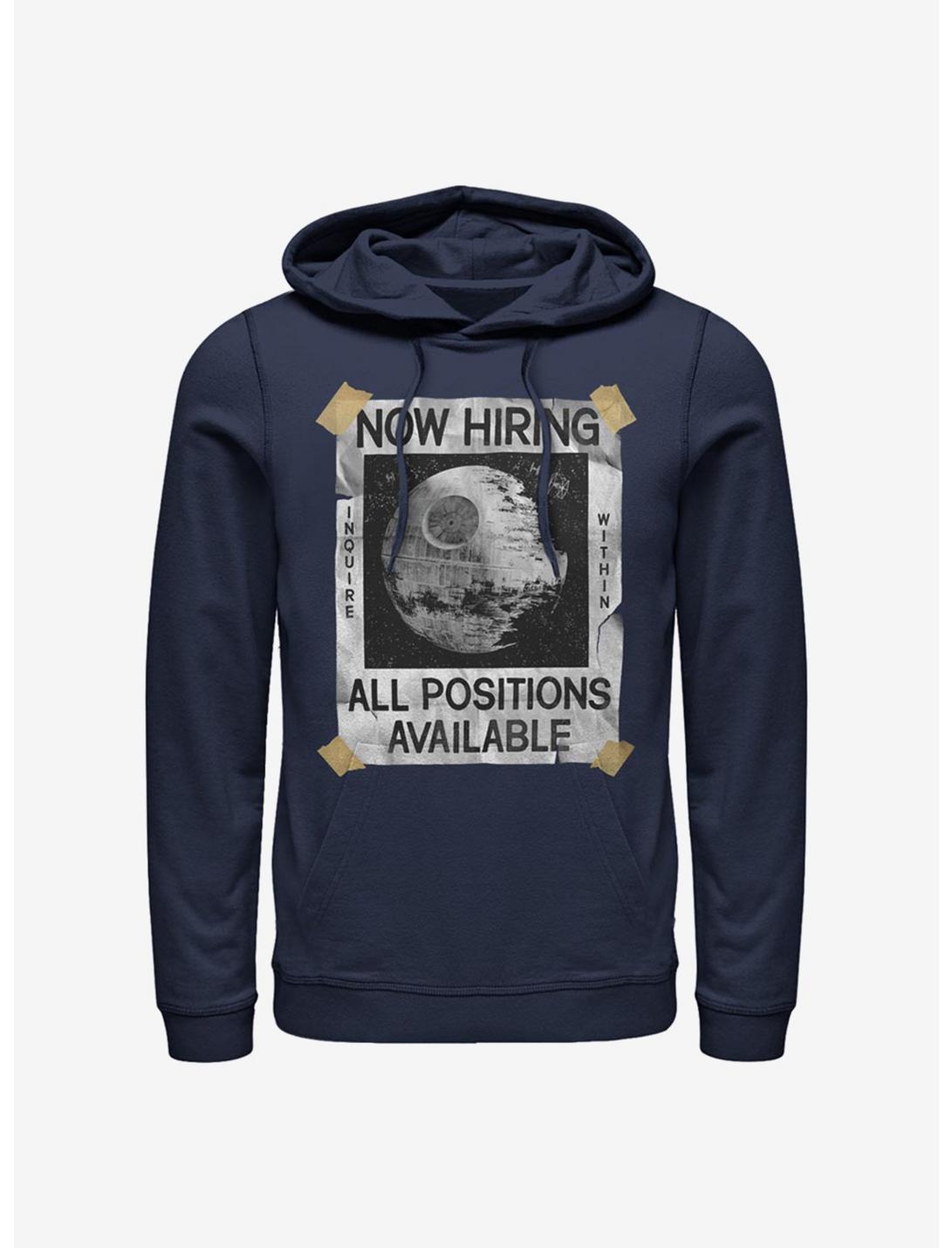 Star Wars All Positions Available Death Star Hoodie, NAVY, hi-res