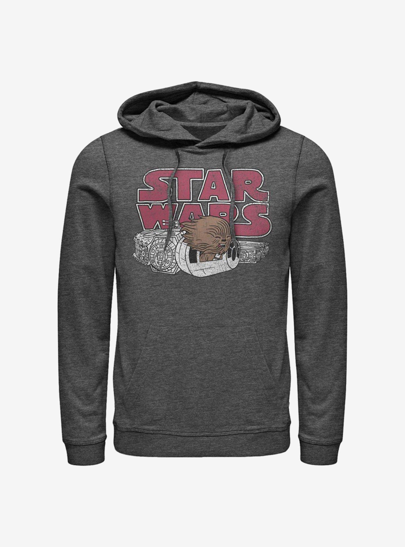 Star Wars Chewie Window Hoodie, CHAR HTR, hi-res