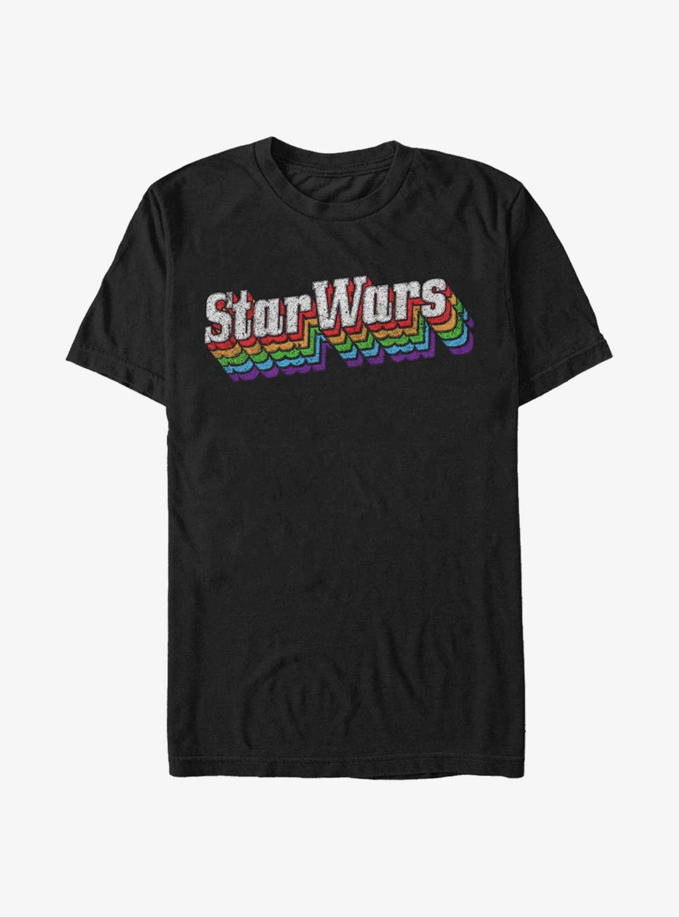 Star Wars Rainbow Logo T-Shirt, , hi-res
