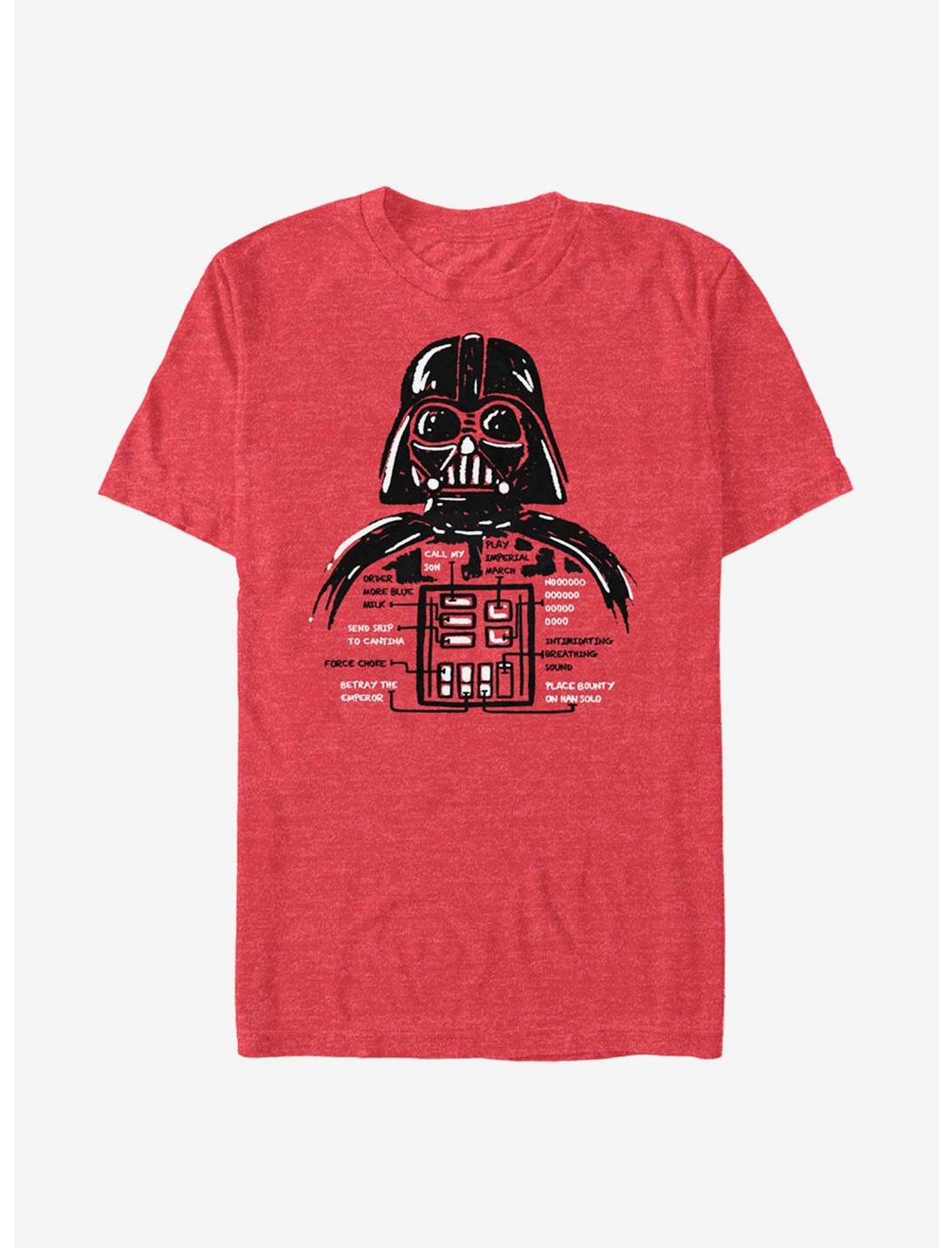 Star Wars Speed Dial Vader T-Shirt, RED HTR, hi-res