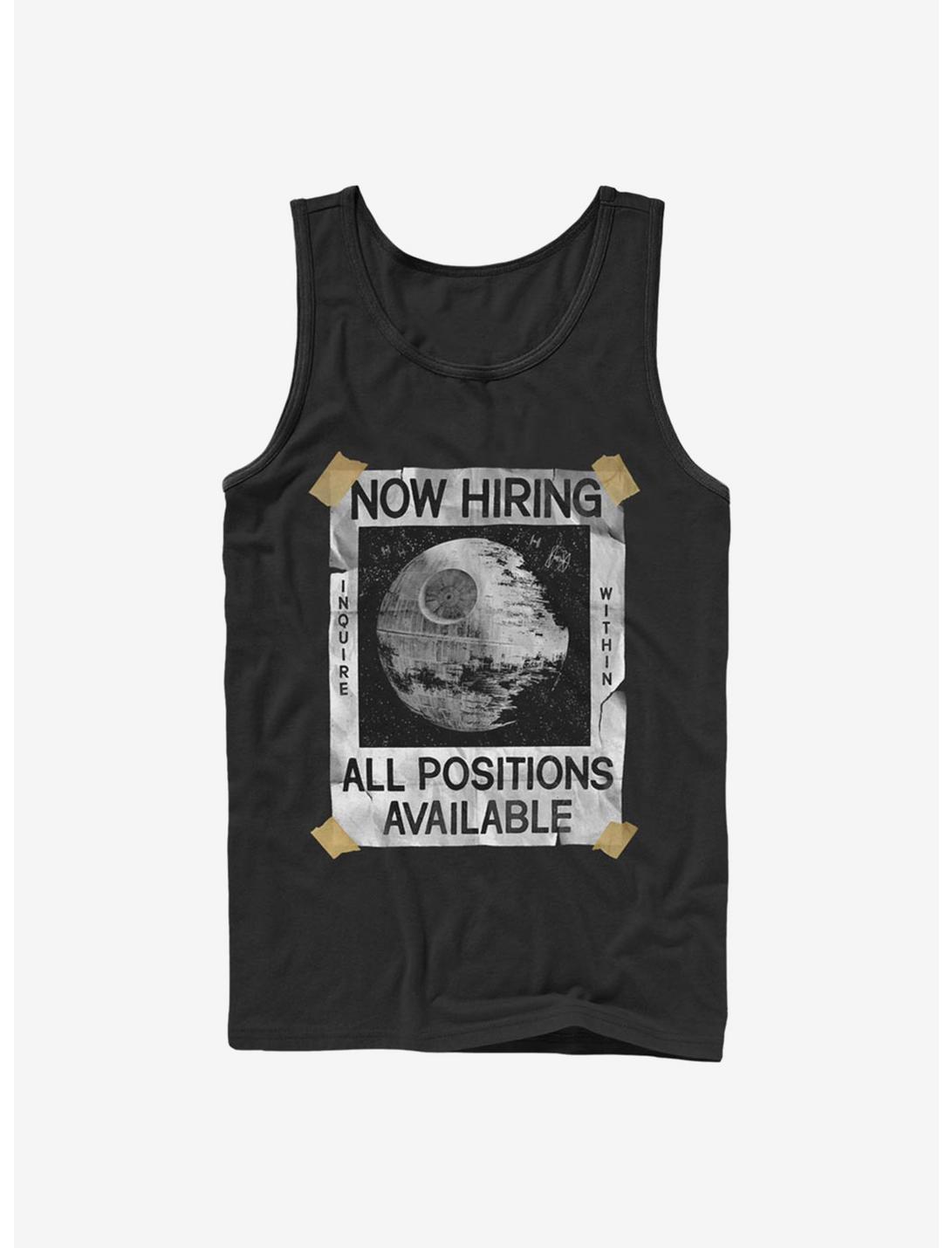 Star Wars All Positions Available Death Star Tank Top, BLACK, hi-res