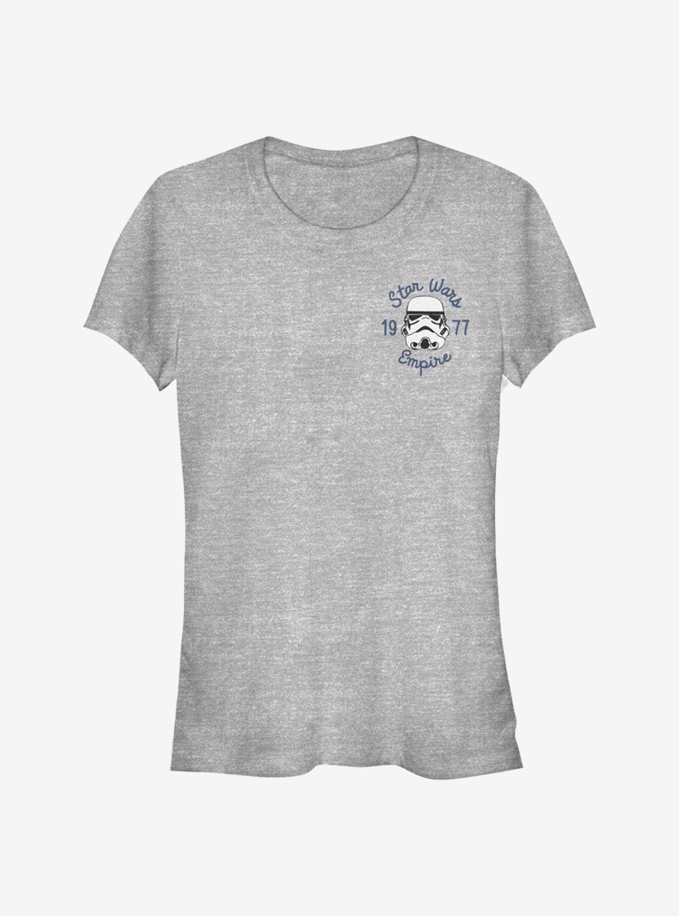 Star Wars Trooper Head Cursive Girls T-Shirt, ATH HTR, hi-res