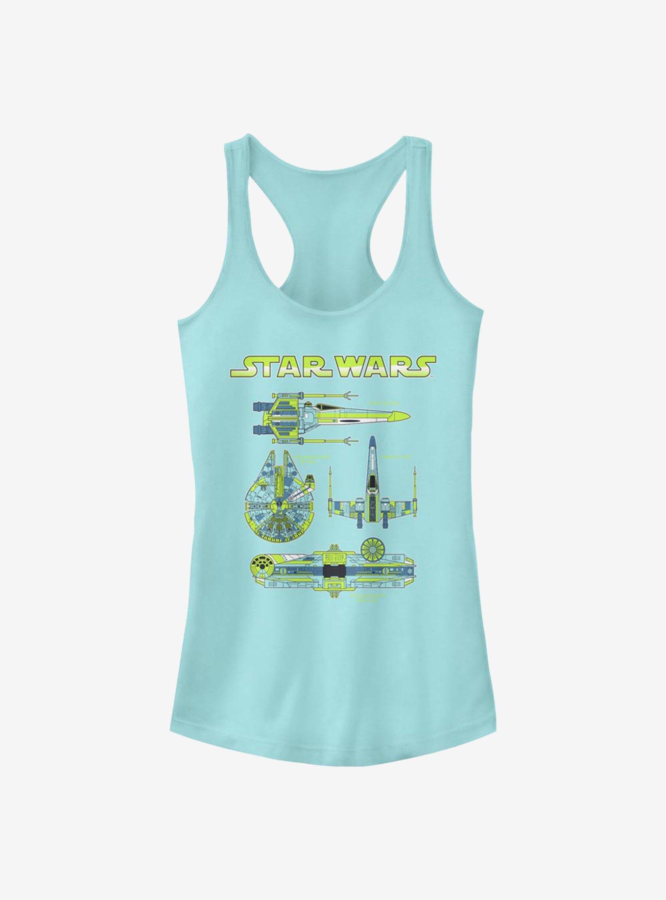 Star Wars Ship Specifications Girls Tank, CANCUN, hi-res