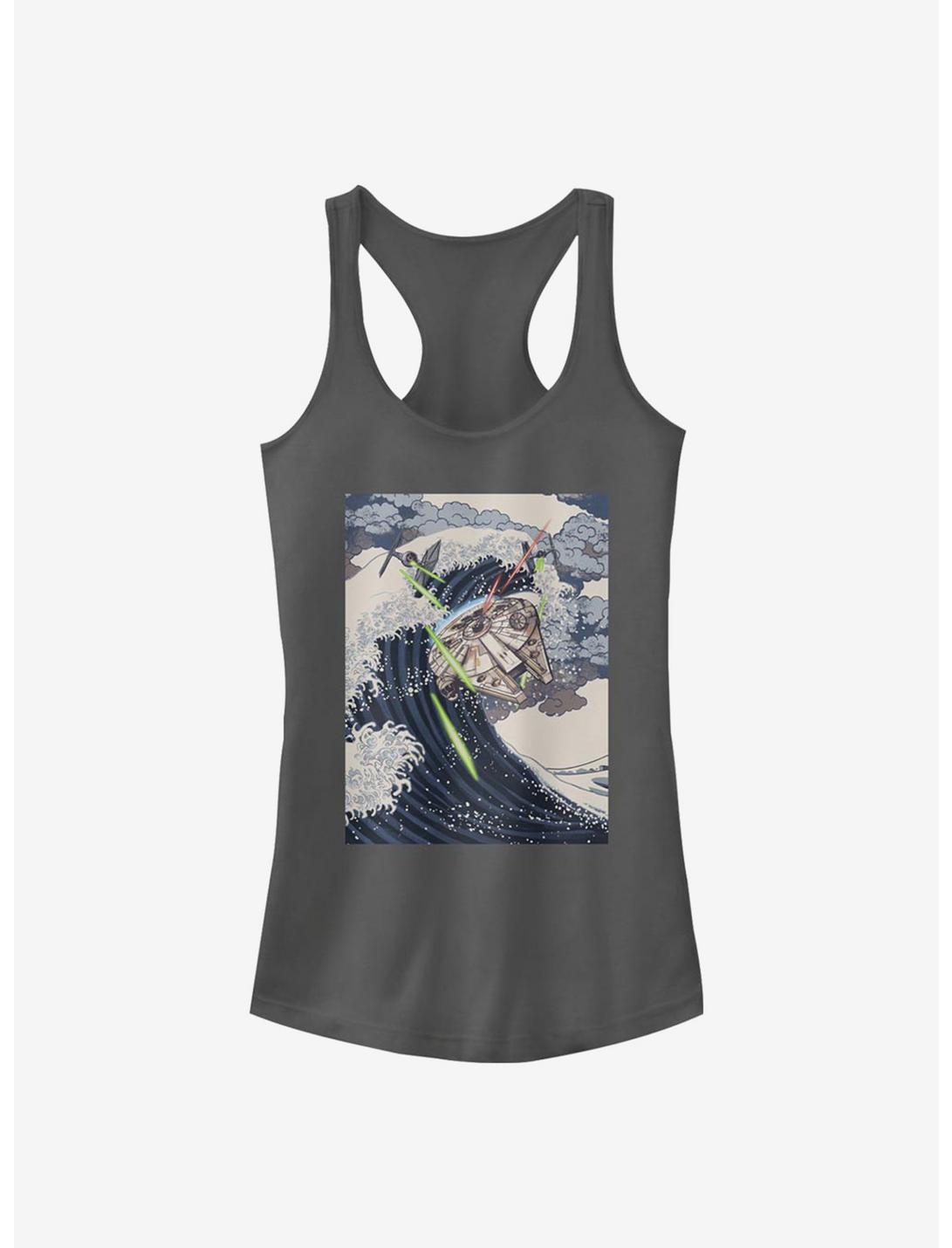 Star Wars Space Wave Girls Tank, CHARCOAL, hi-res