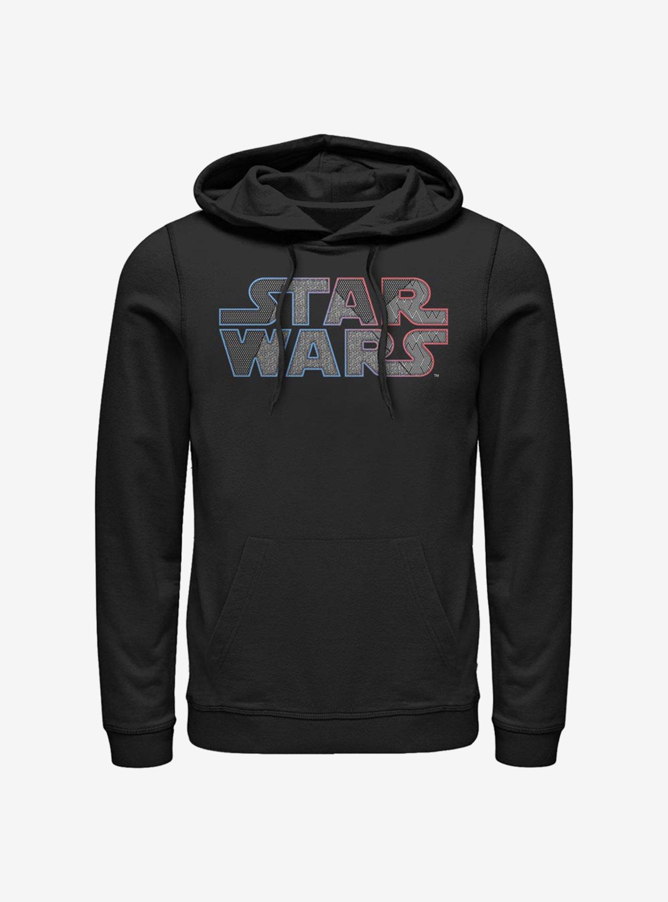 Star Wars Pattern Logo Hoodie, BLACK, hi-res