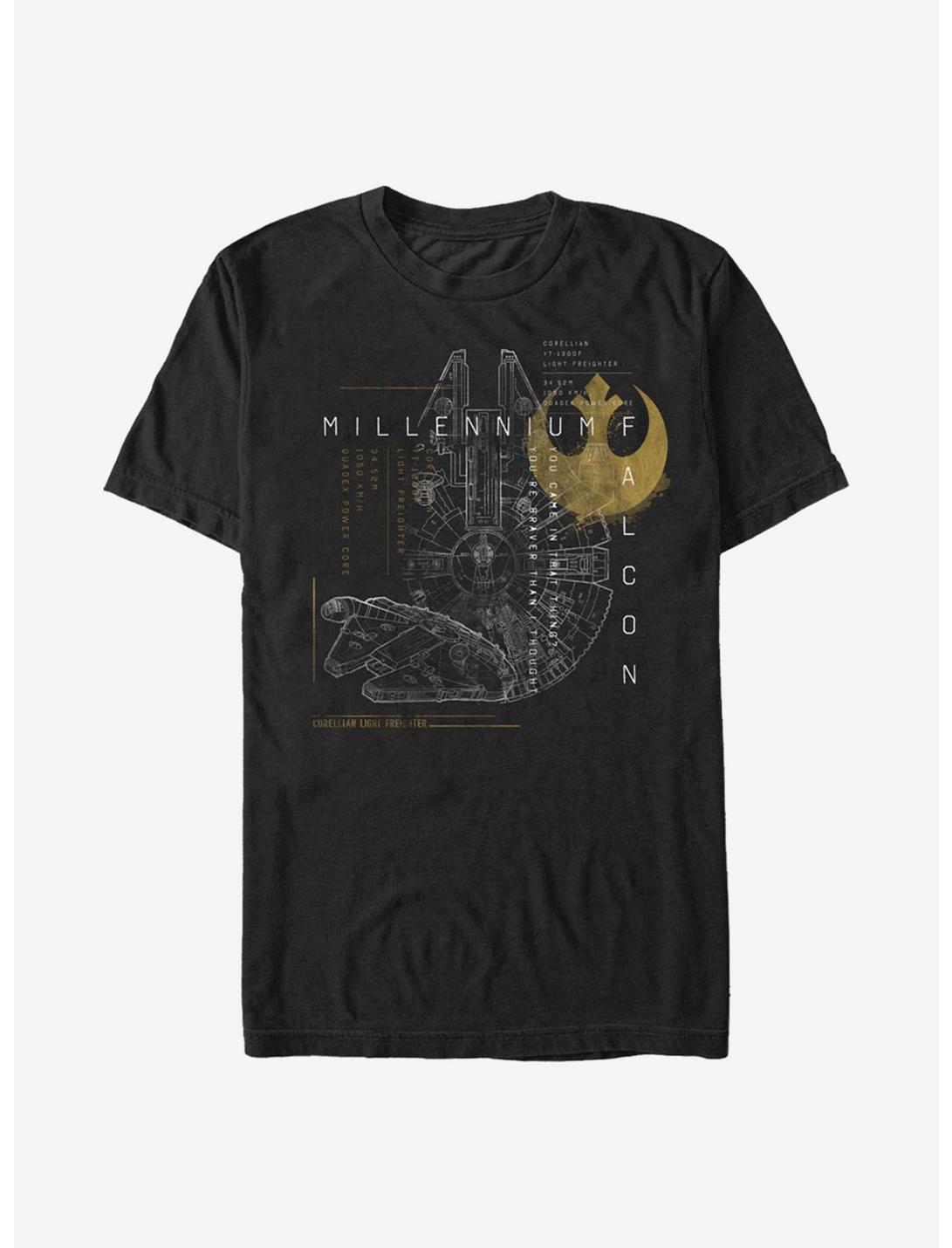 Star Wars Corellian Freighter T-Shirt, BLACK, hi-res