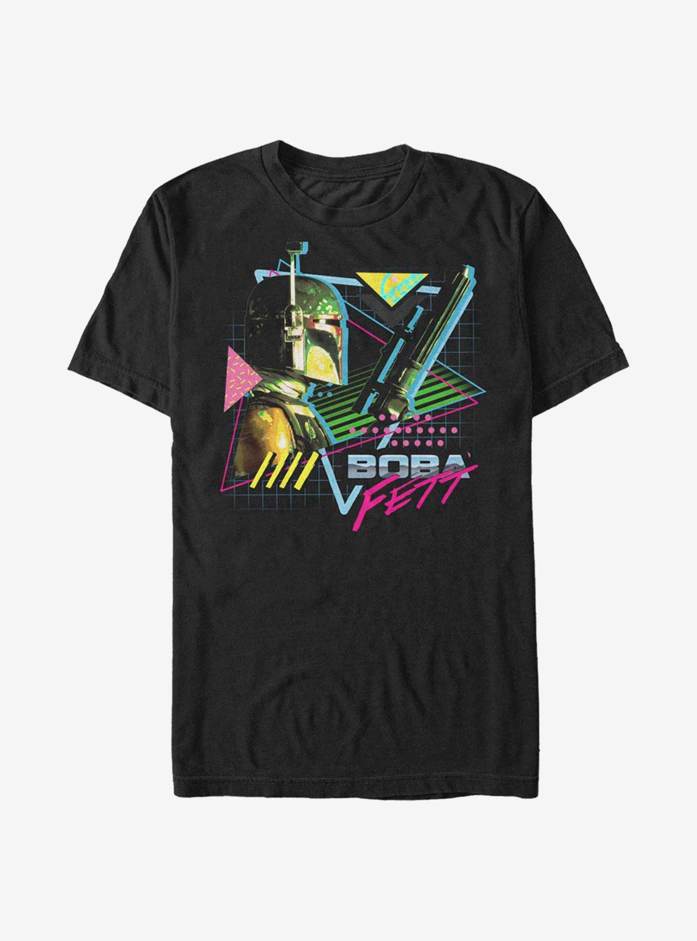 Star Wars Fett 80's T-Shirt, BLACK, hi-res