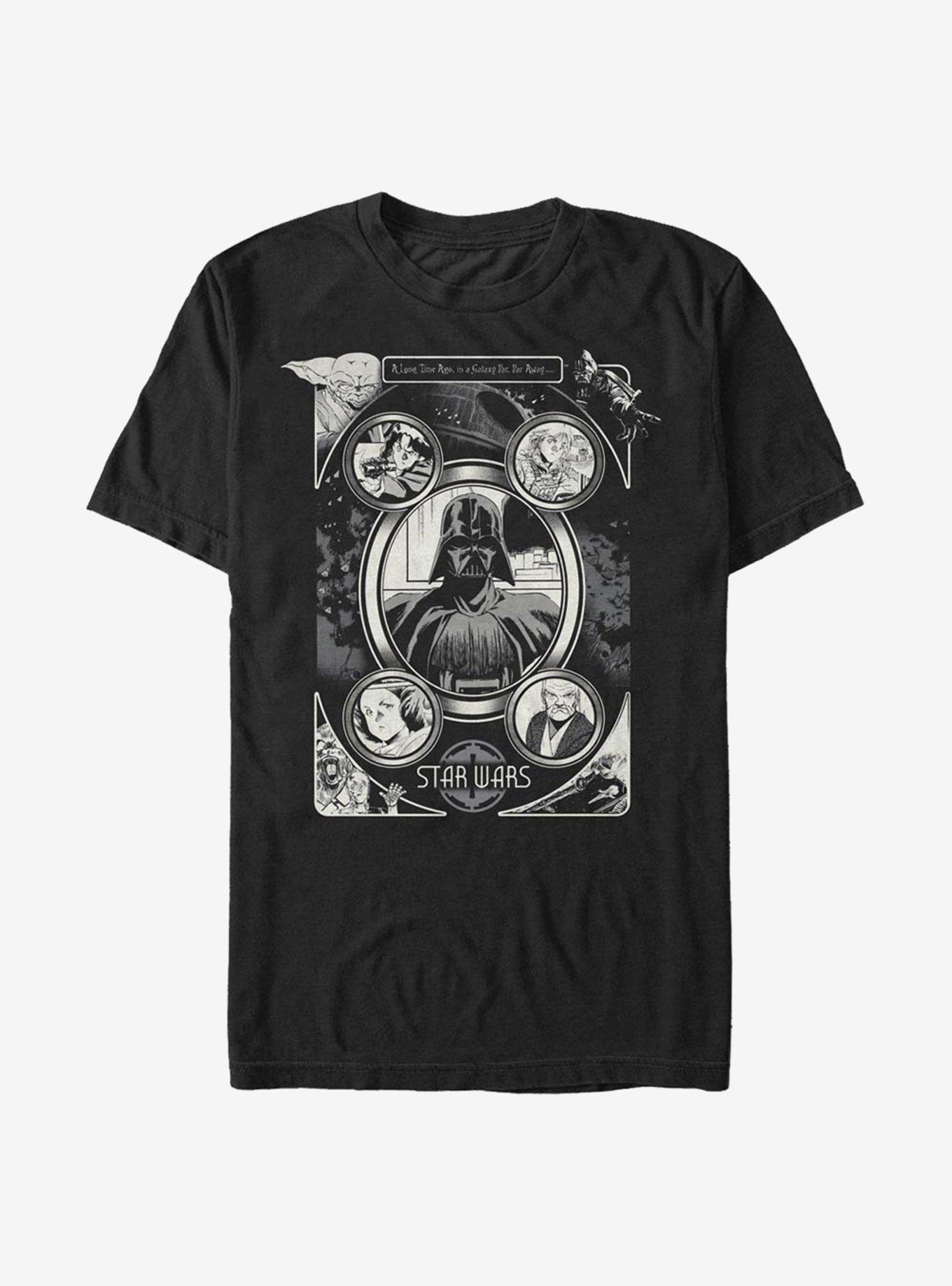 Star Wars Manga Wars T-Shirt, BLACK, hi-res