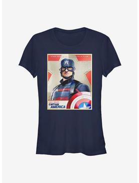 Marvel The Falcon And The Winter Soldier Captain America Poster Girls T-Shirt, , hi-res