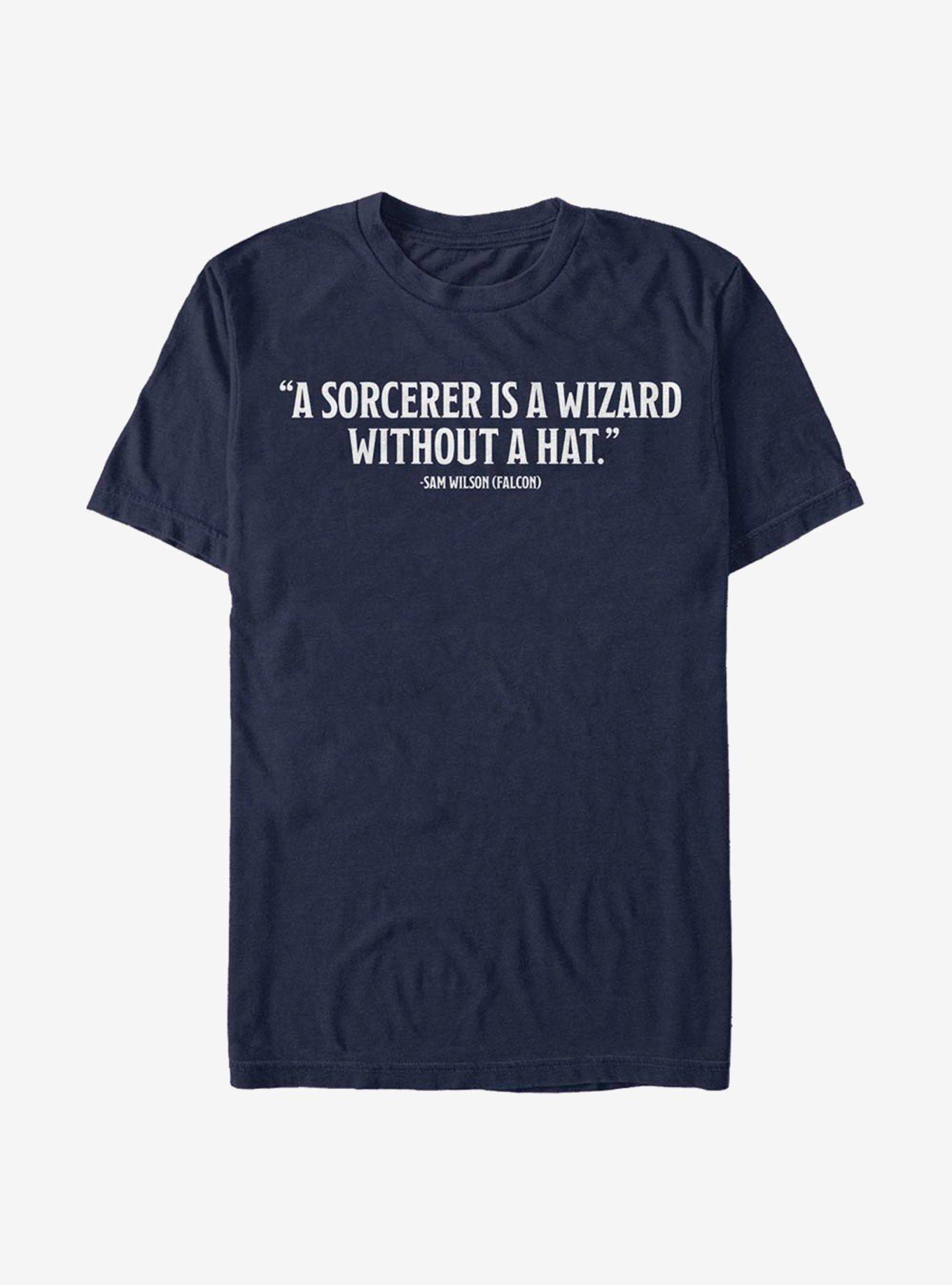 Marvel The Falcon And The Winter Soldier A Wizard Without A Hat Quote T-Shirt, , hi-res