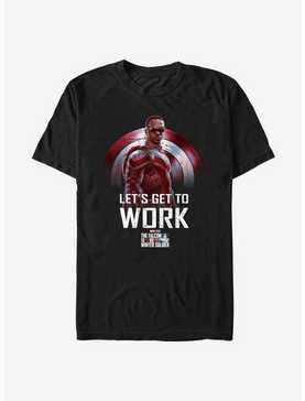 Marvel The Falcon And The Winter Soldier Falcon Let's Get To Work T-Shirt, , hi-res