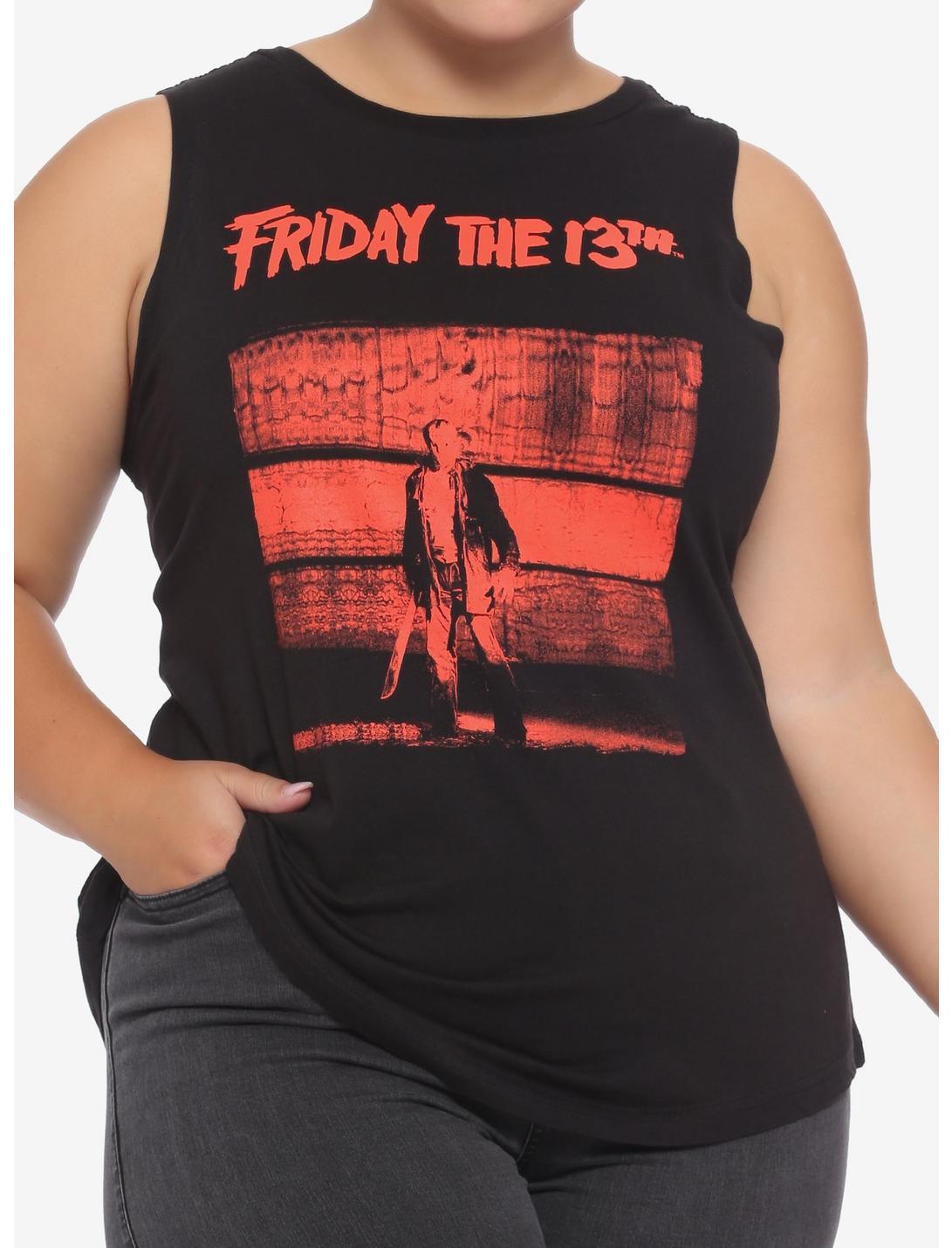 Friday The 13th Jason Girls Muscle Top Plus Size, MULTI, hi-res