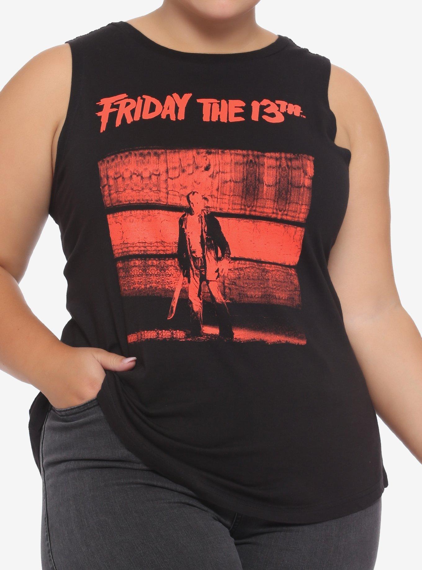 Friday The 13th Jason Girls Muscle Top Plus Size, MULTI, hi-res