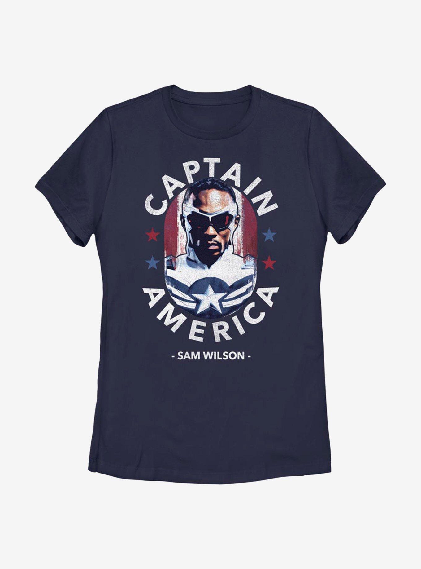 Marvel The Falcon And The Winter Soldier Sam Is Captain America Womens T-Shirt, , hi-res