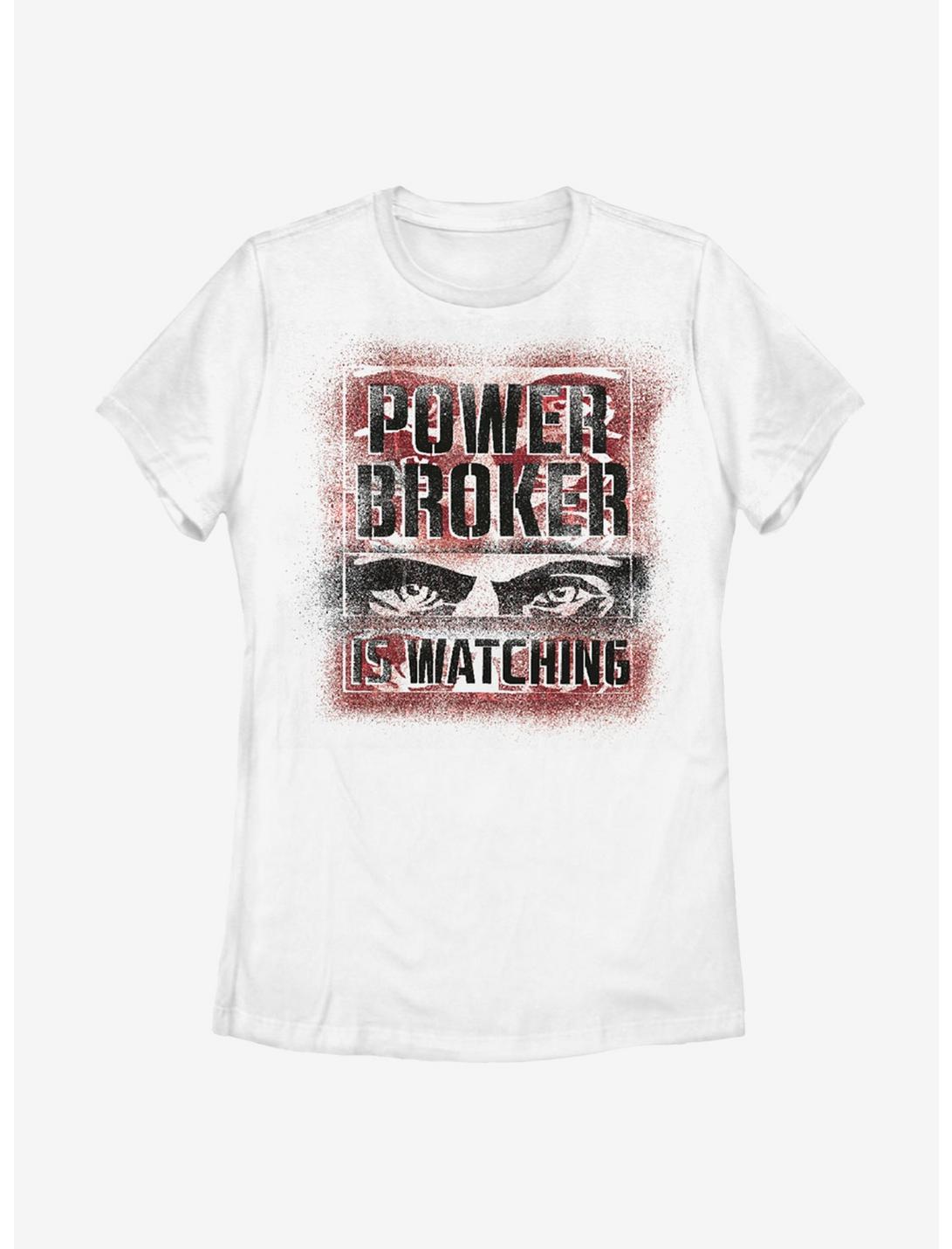 Marvel The Falcon And The Winter Soldier Power Broker Is Watching Womens T-Shirt, WHITE, hi-res