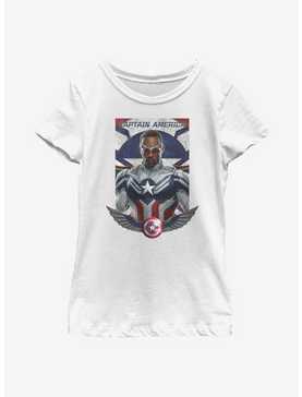 Marvel The Falcon And The Winter Soldier Sam Is Captain America Youth Girls T-Shirt, , hi-res