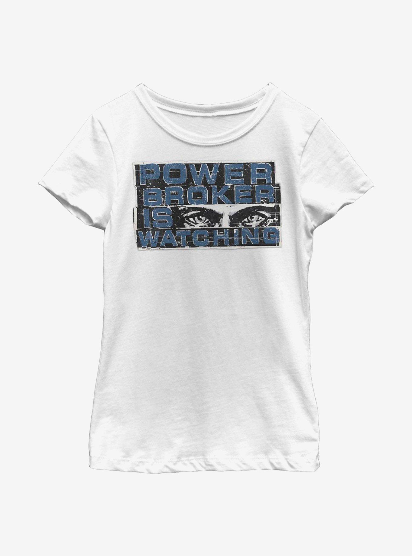 Marvel The Falcon And The Winter Soldier Power Broker Youth Girls T-Shirt, WHITE, hi-res